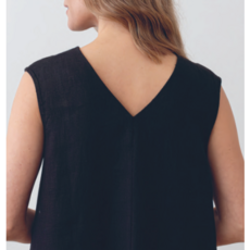 Paris Dress 100% Linen - Night Blue