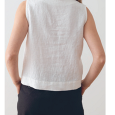 Paris Sleeveless Top 100% Linen