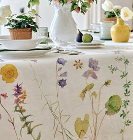 Honeychurch Fête de Fleurs Linen Tablecloth - 3 Sizes