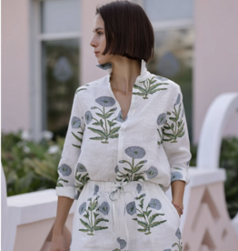 Montecito Popover - Blue Flower