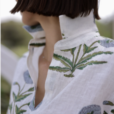 Montecito Popover - Blue Flower