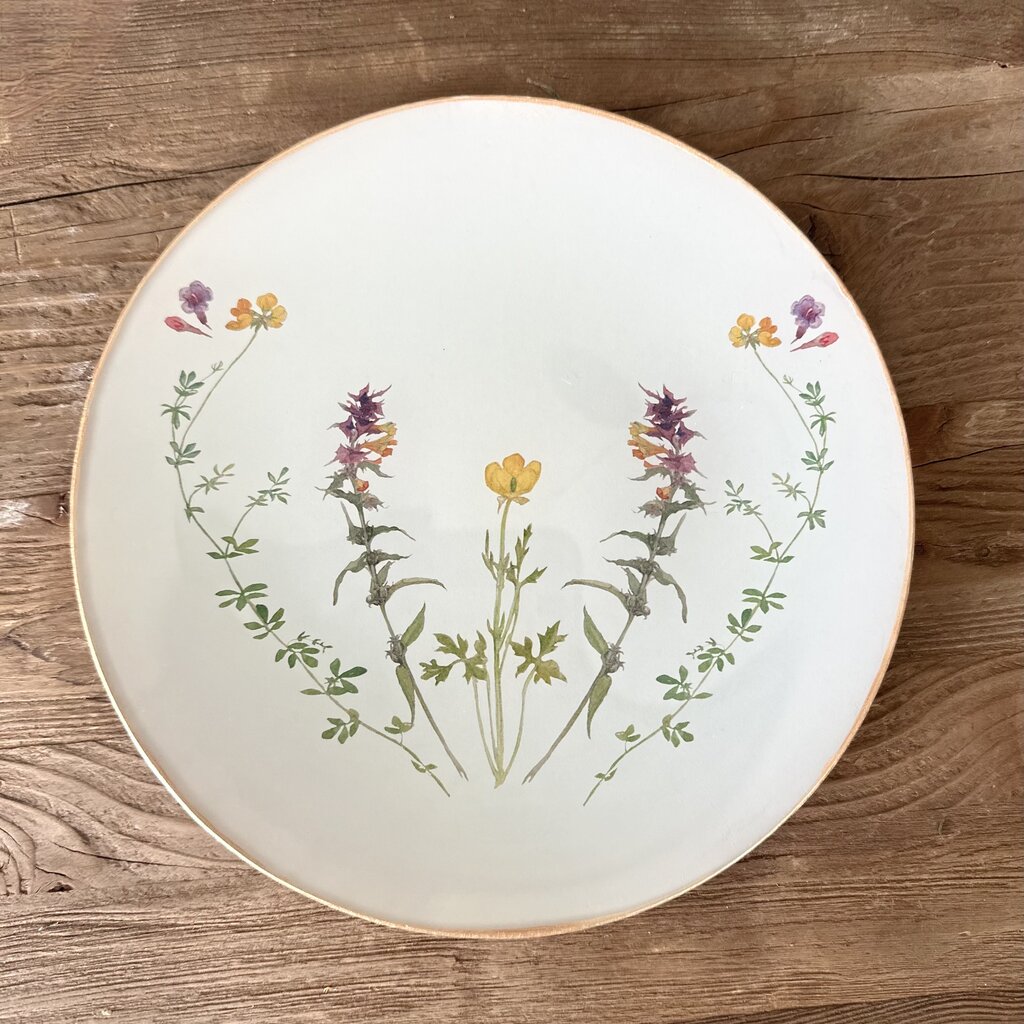 Honeychurch Fête des Fleurs Round Plates