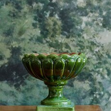 Honeychurch Provence Green Scallop Bowl