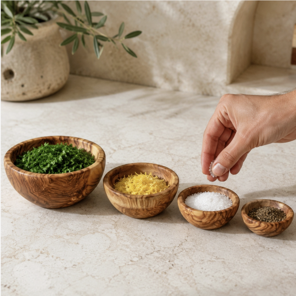 Olive Wood Nesting Bowls
