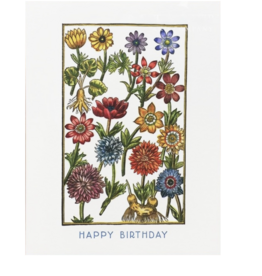 Garden Anemone Birthday Card