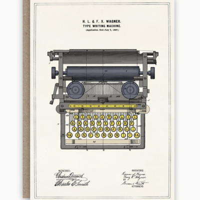 Typewriter Birthday Card