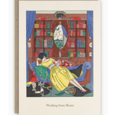 Working From Home Greeting Card