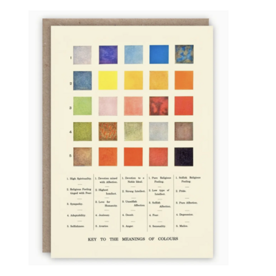 Meanings of Colour Card