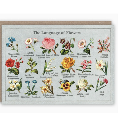 Language of Flowers Card
