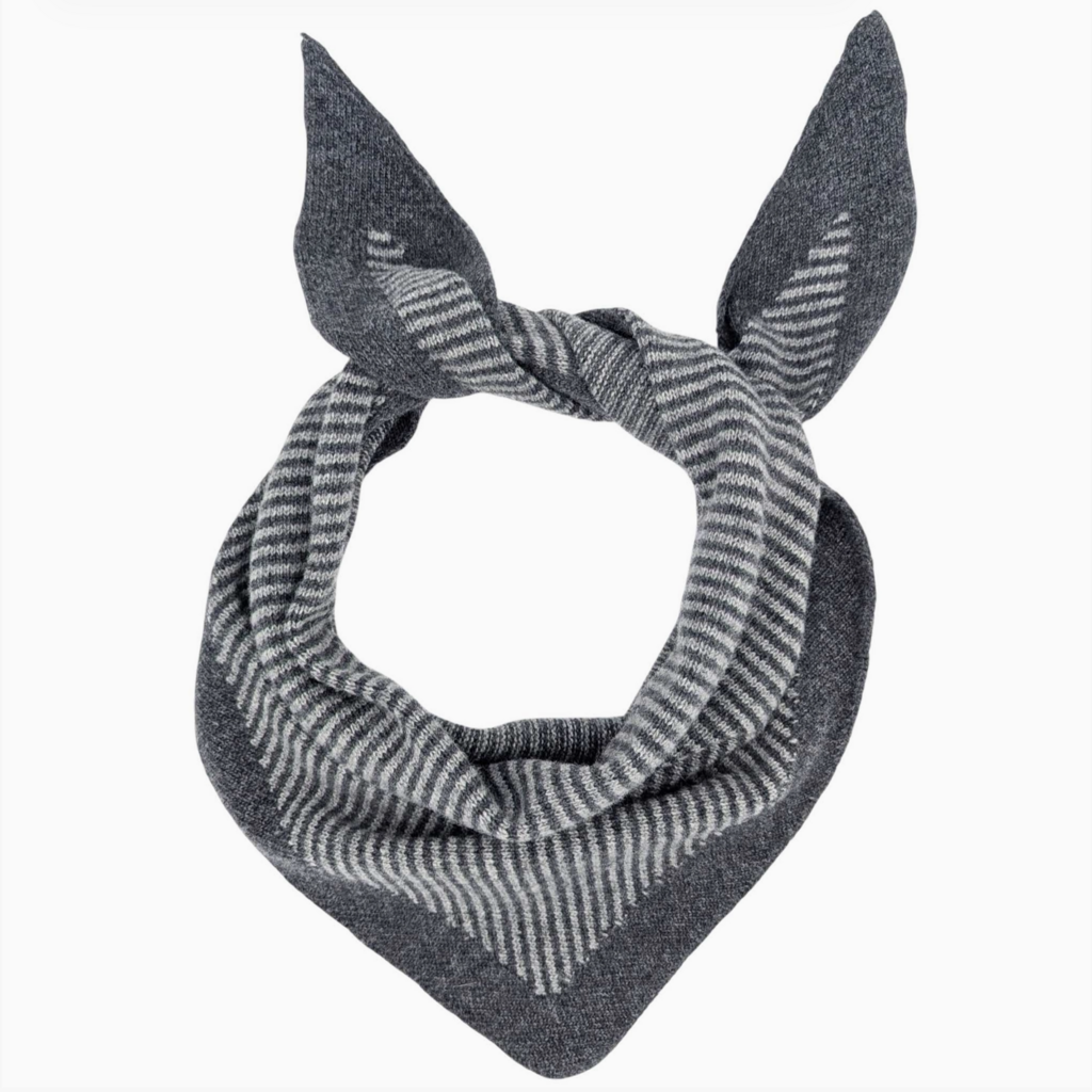 Stripey Triangle Scarf
