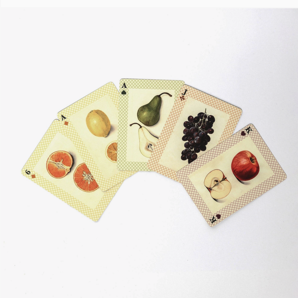 Watercolor Fruits Single Playing Card Deck