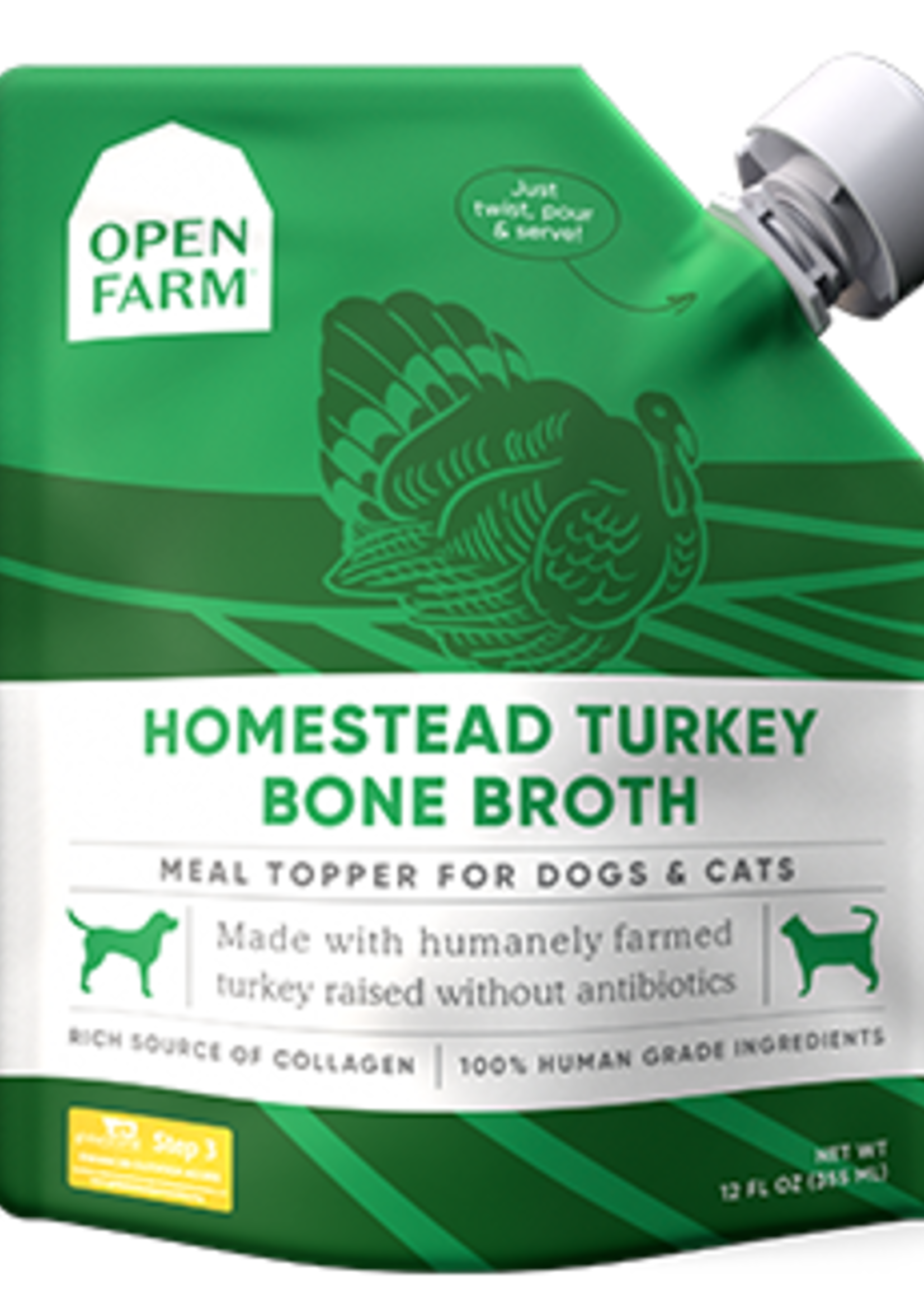 Open Farm Open Farm Turkey Bone Broth 12oz