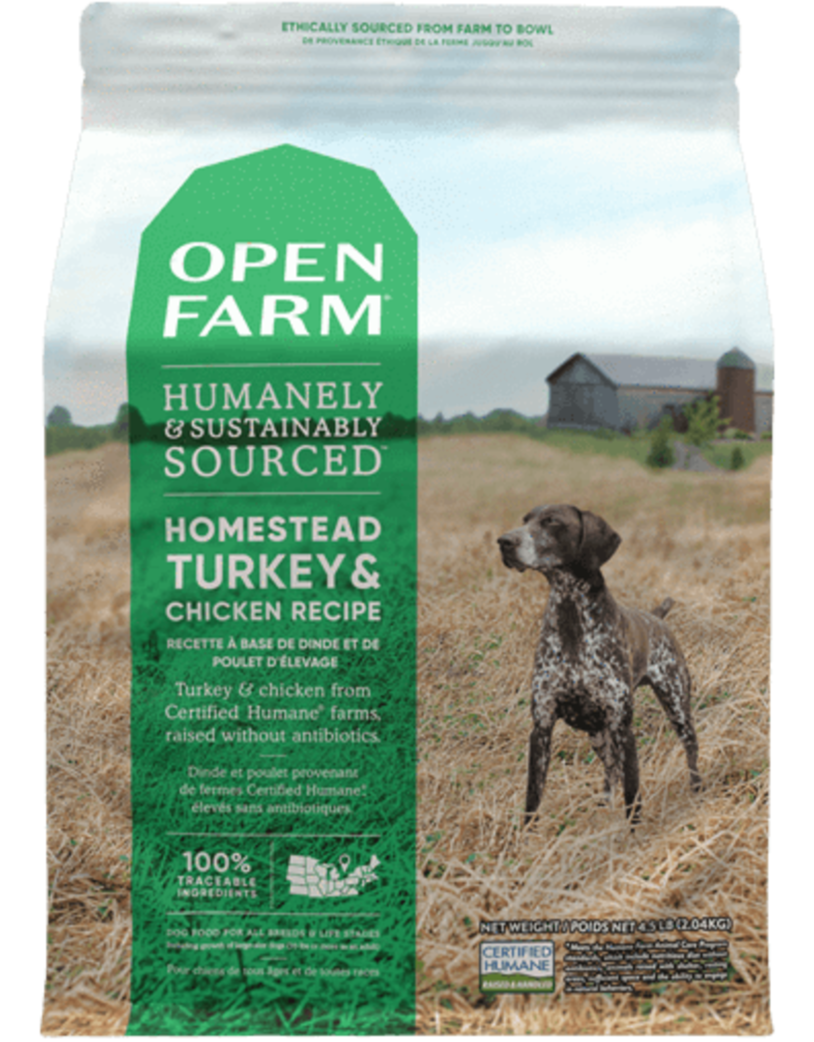 Open Farm Homestead Turkey & Chicken Dry Dog Food ...