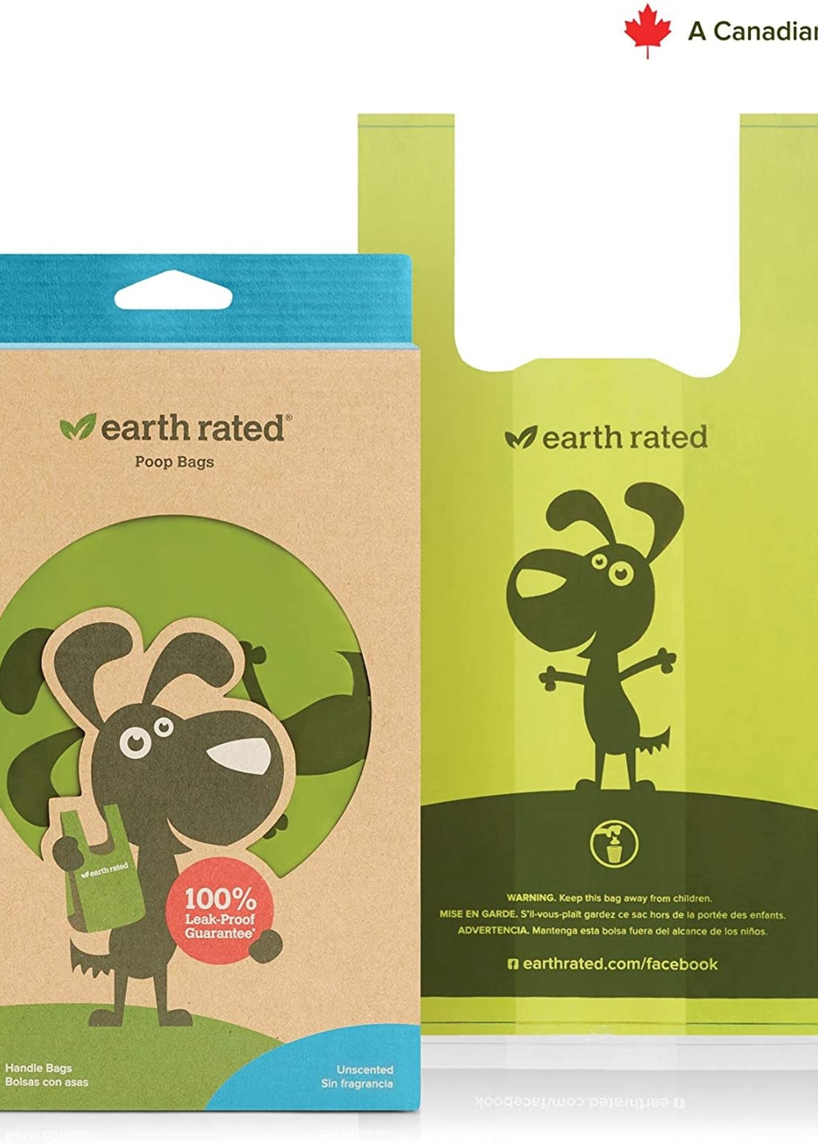 Earthrate Poop Bags Earth Rated Poop Bags \ Unscented \ Eco-Friendly Handle Bags (120ct)
