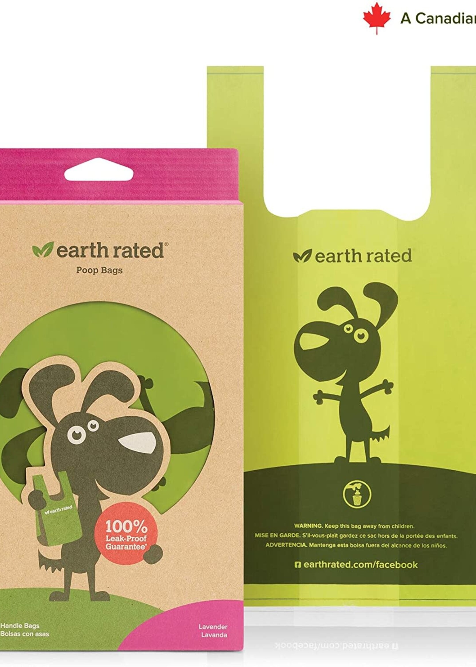 Earthrate Poop Bags Earth Rated Poop Bags Lavender Scented Eco-Friendly Handle Bags (120ct)