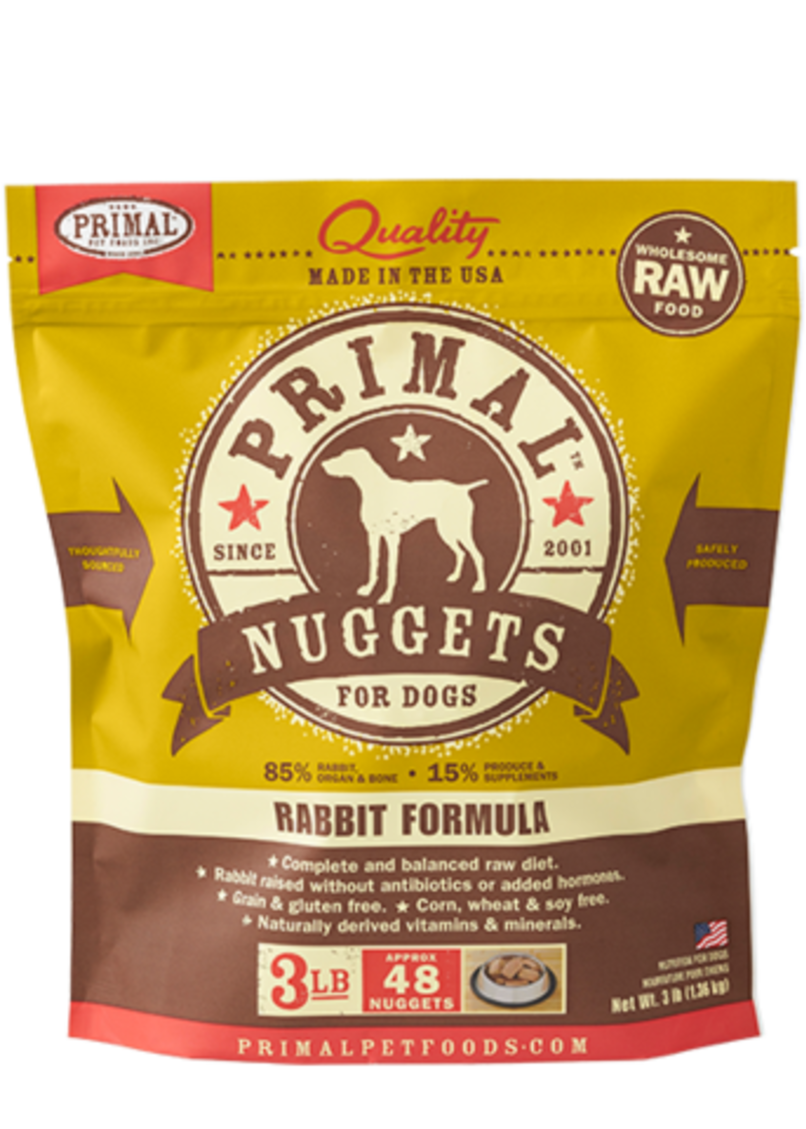 Primal Primal Frozen Dog Rabbit 3lb