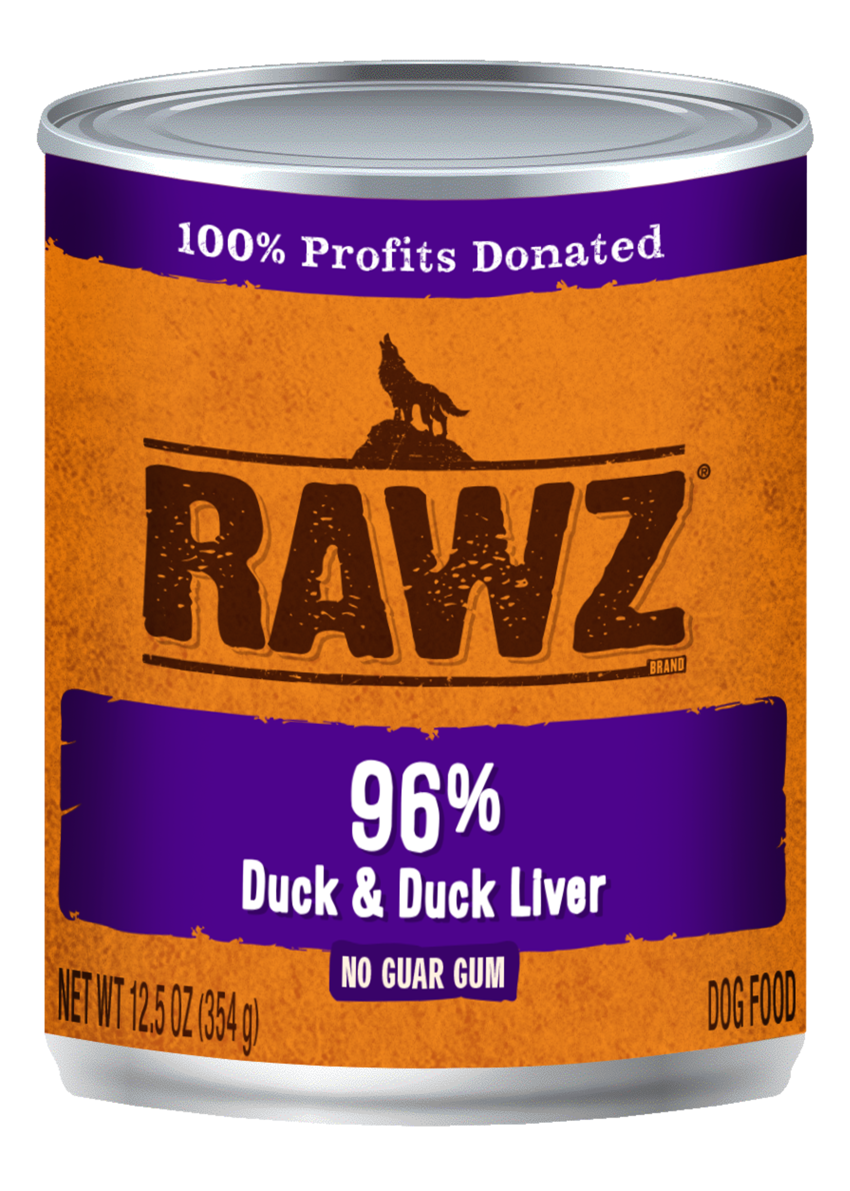 Rawz RAWZ \ DOG \ CAN \ 96% Duck & Duck Liver 12 x 12.5oz