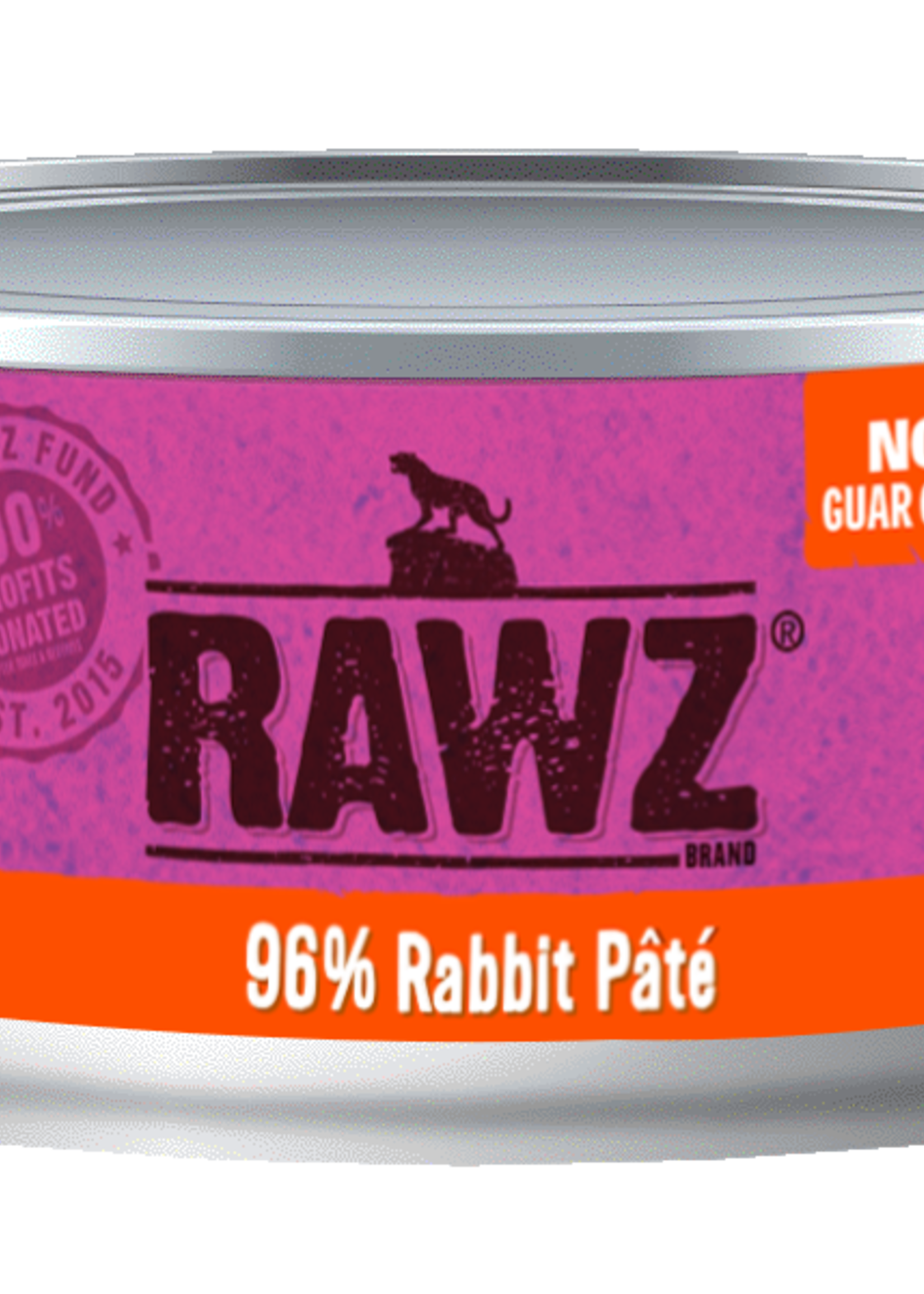 Rawz Rawz Cat 96% Rabbit Pate 5.5oz