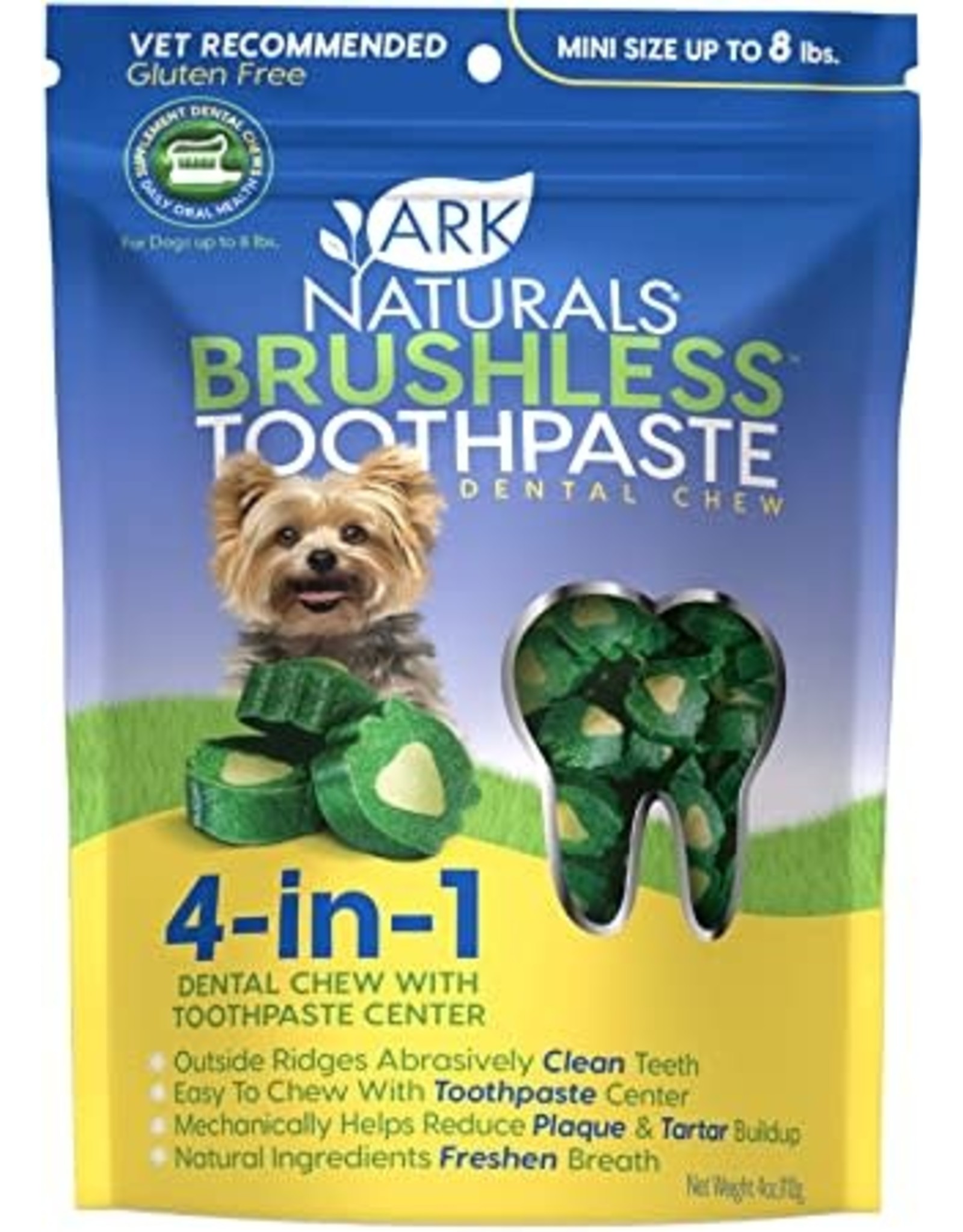 ark brushless toothpaste dental chew