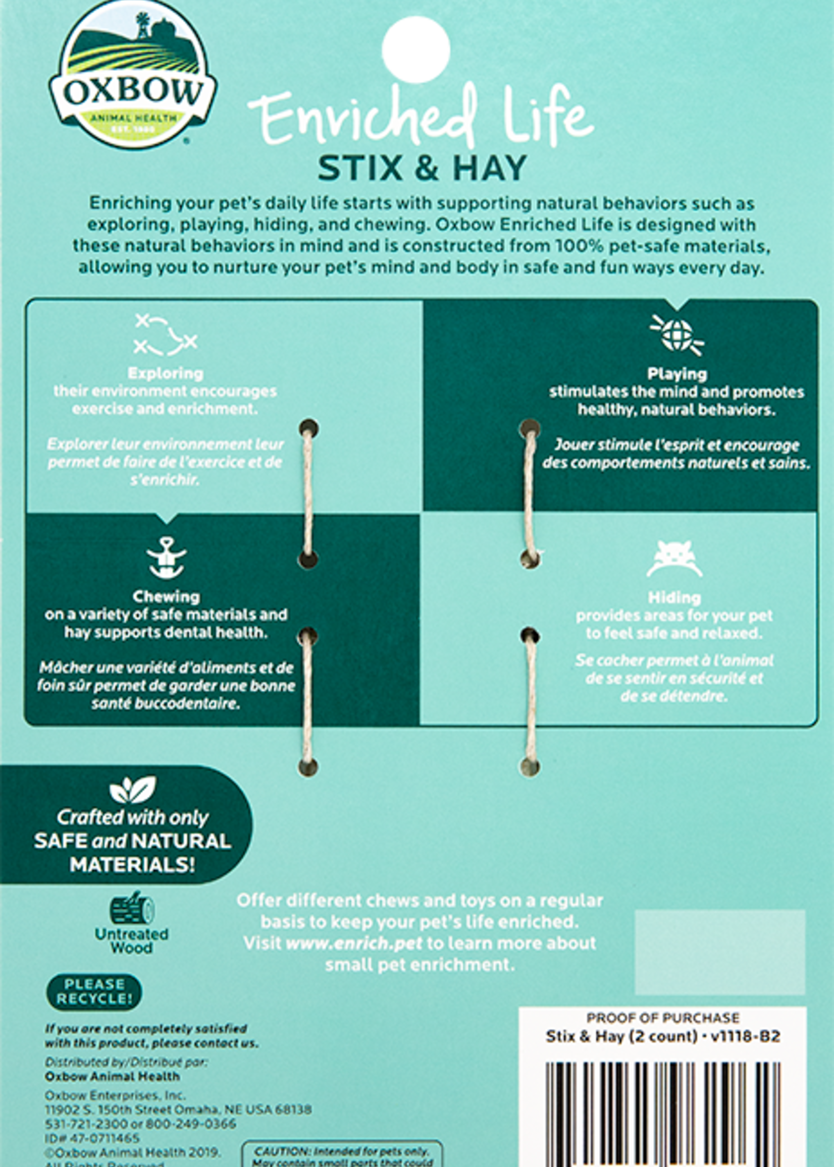 Oxbow Oxbow \ Enriched Life \ Stix & Hay