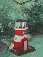 My Pet MY PET LARGE LIGHTHOUSE BIRD FEEDER RED/WHITE