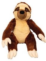 SNUGGAROOZ SNUGAROOZ Sasha the Sloth Plush Dog Toy 11”