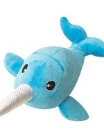 SNUGGAROOZ SNUGAROOZ Baby Nikki Narwhal Plush Dog Toy 5”