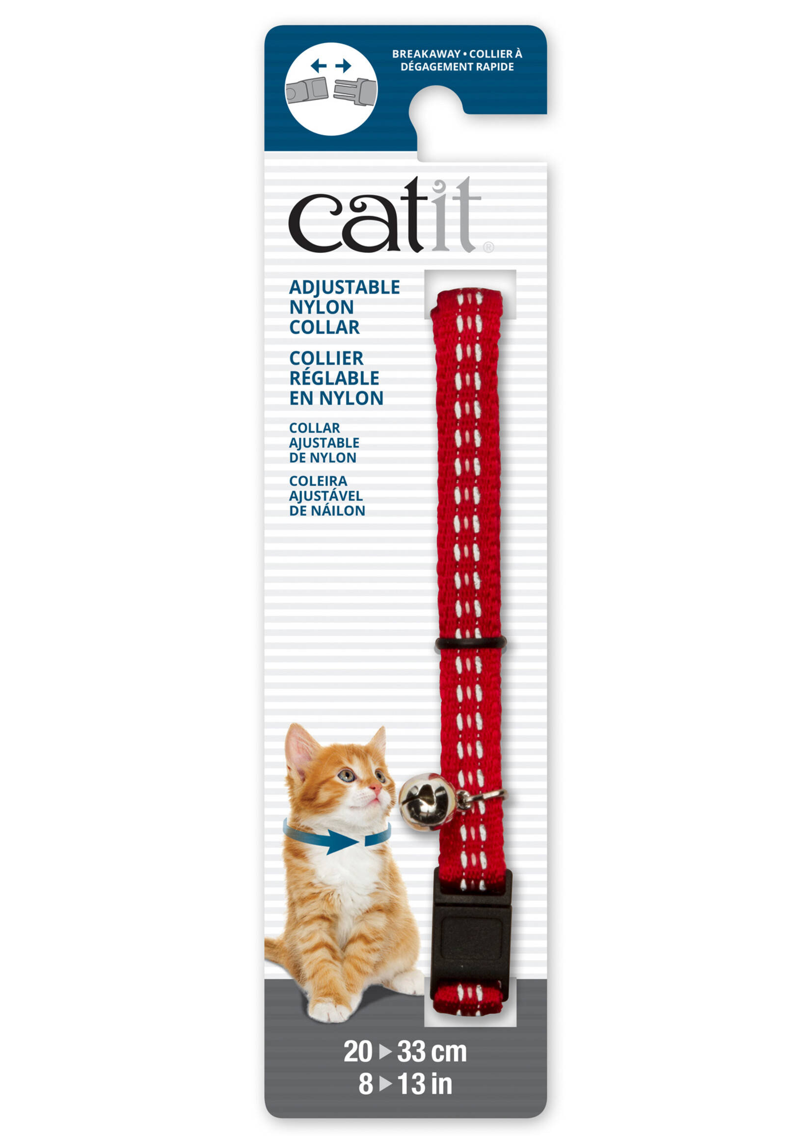 CA - Catit Catit Adjustable Breakaway Nylon Collar Reflective