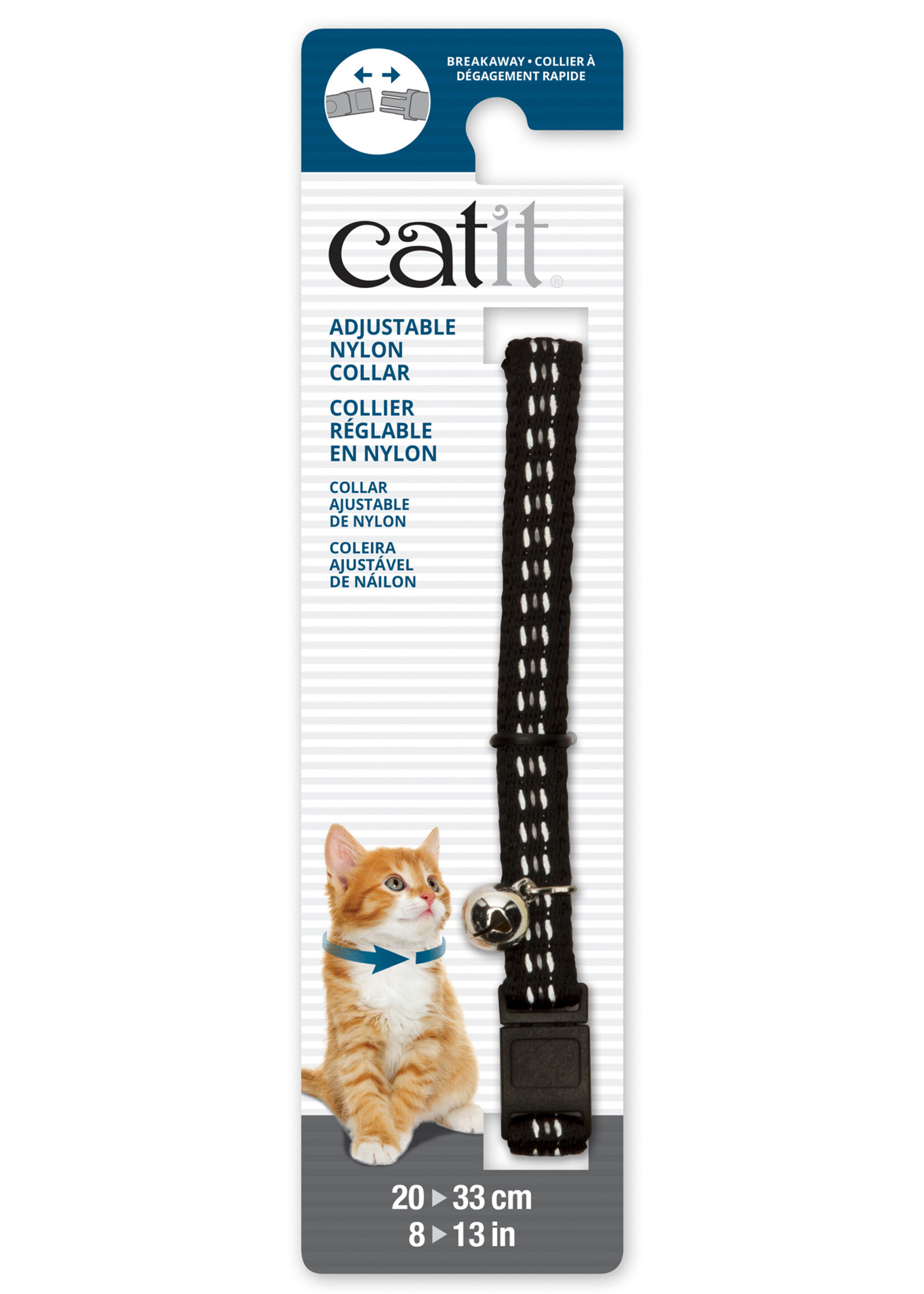 CA - Catit Catit Adjustable Breakaway Nylon Collar Reflective