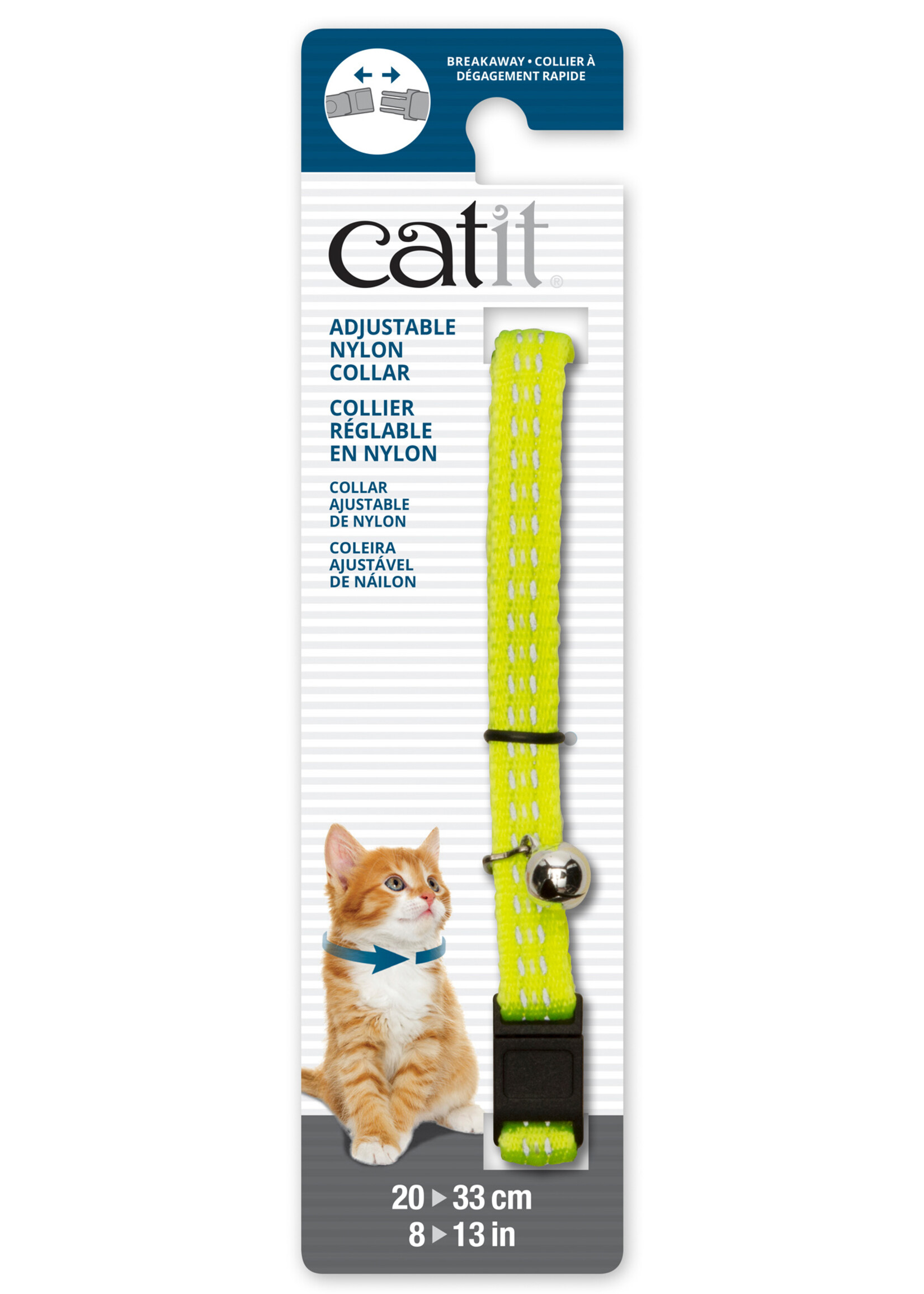 CA - Catit Catit Adjustable Breakaway Nylon Collar Reflective