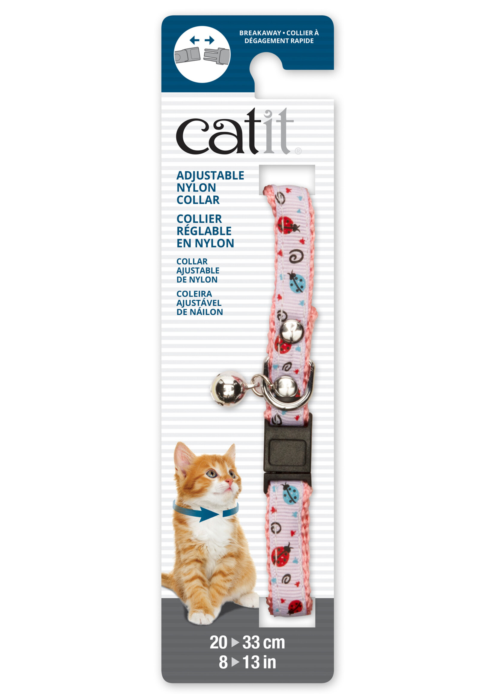 CA - Catit Catit Adjustable Breakaway Nylon Collar with Rivets