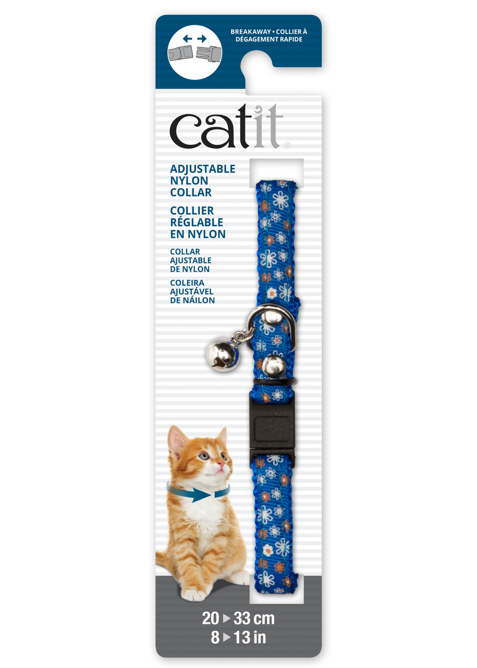CA - Catit Catit Adjustable Breakaway Nylon Collar with Rivets