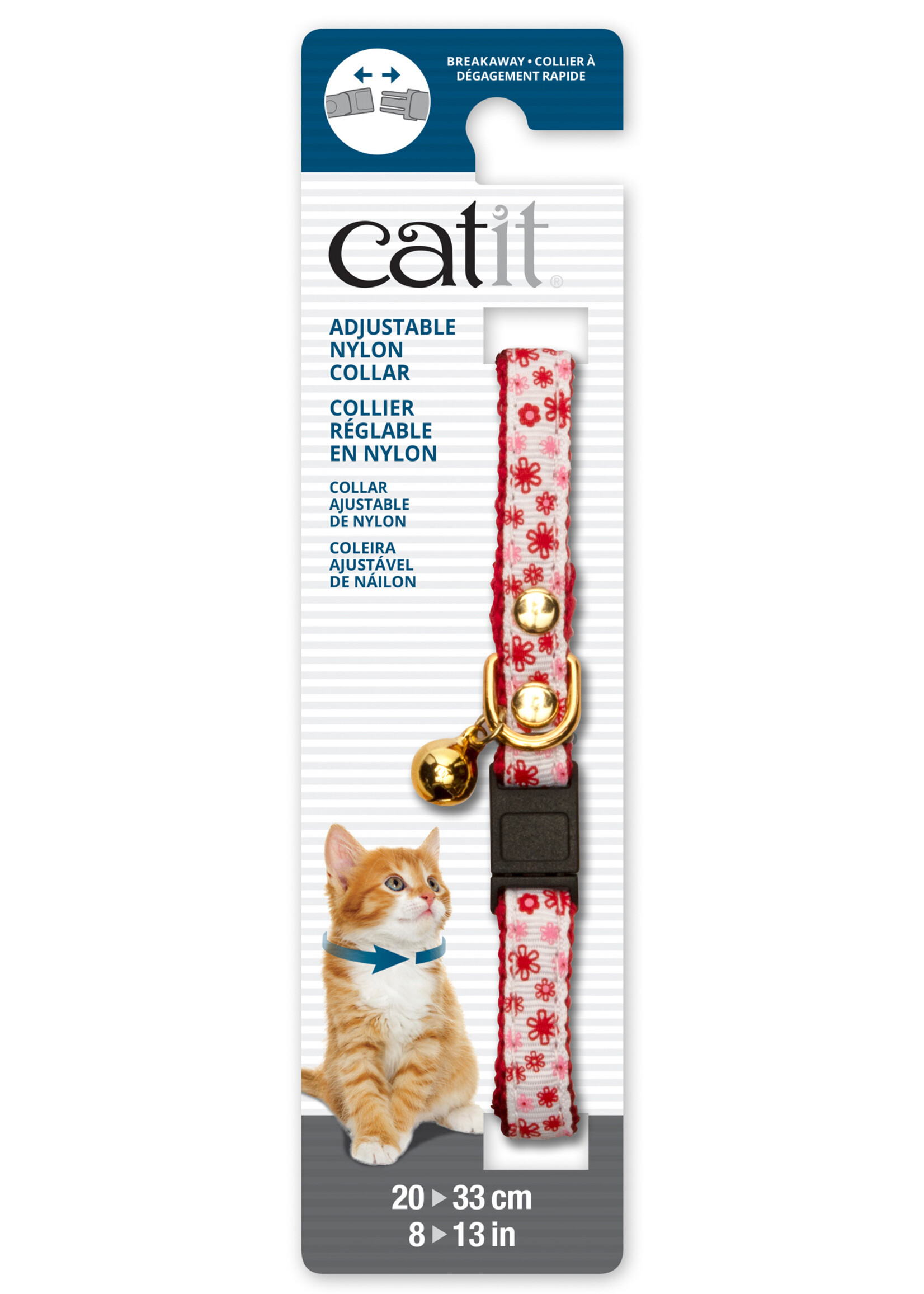 CA - Catit Catit Adjustable Breakaway Nylon Collar with Rivets