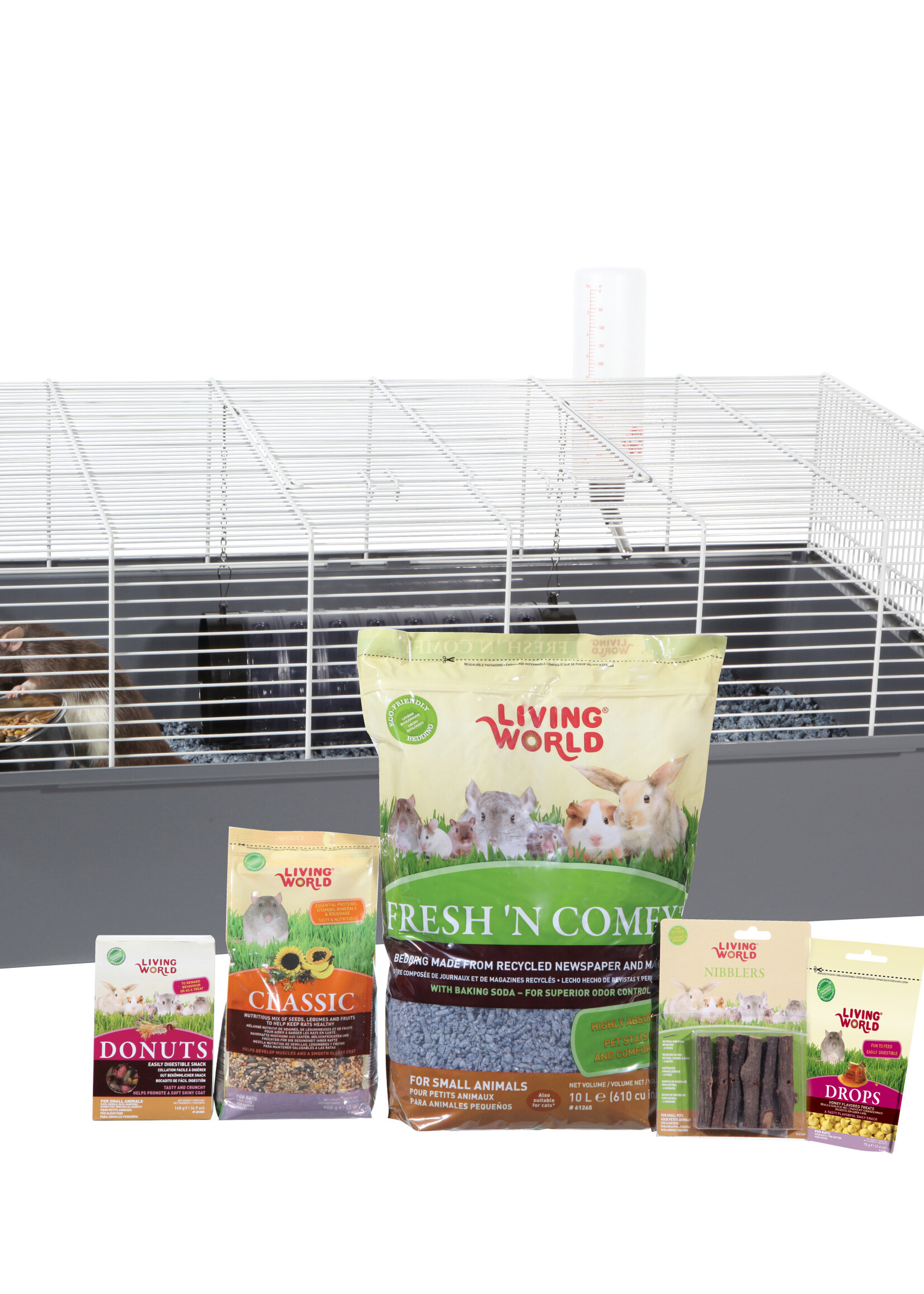 LW - Living World Living World Rat Starter Kit - 78 cm L x 48 cm W x 31 cm H (30.7in x 18.9in x 12.2in)