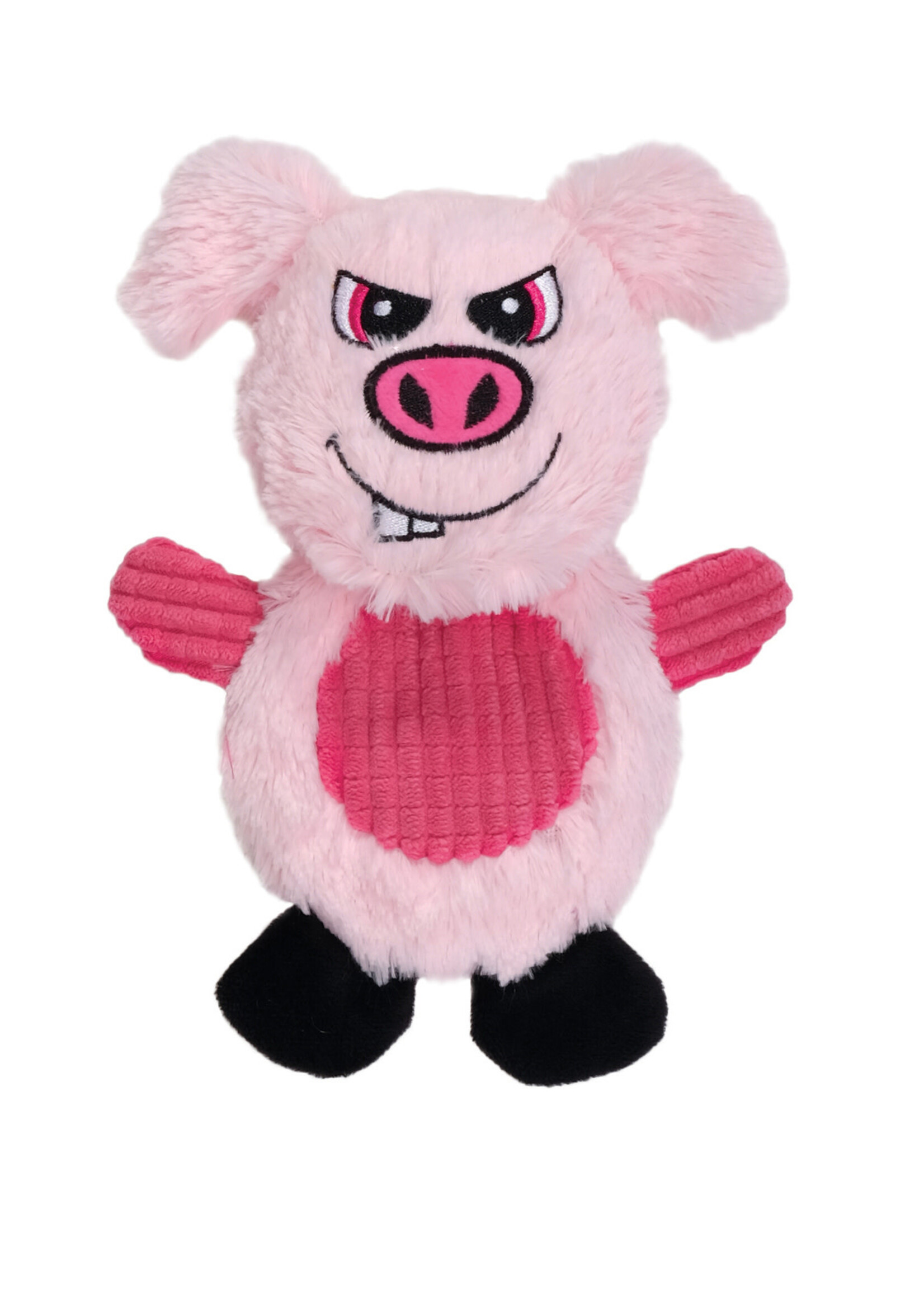 DO - Dogit Dogit Stuffies Dog Toy – Flat Friend - Pig - 19 cm
