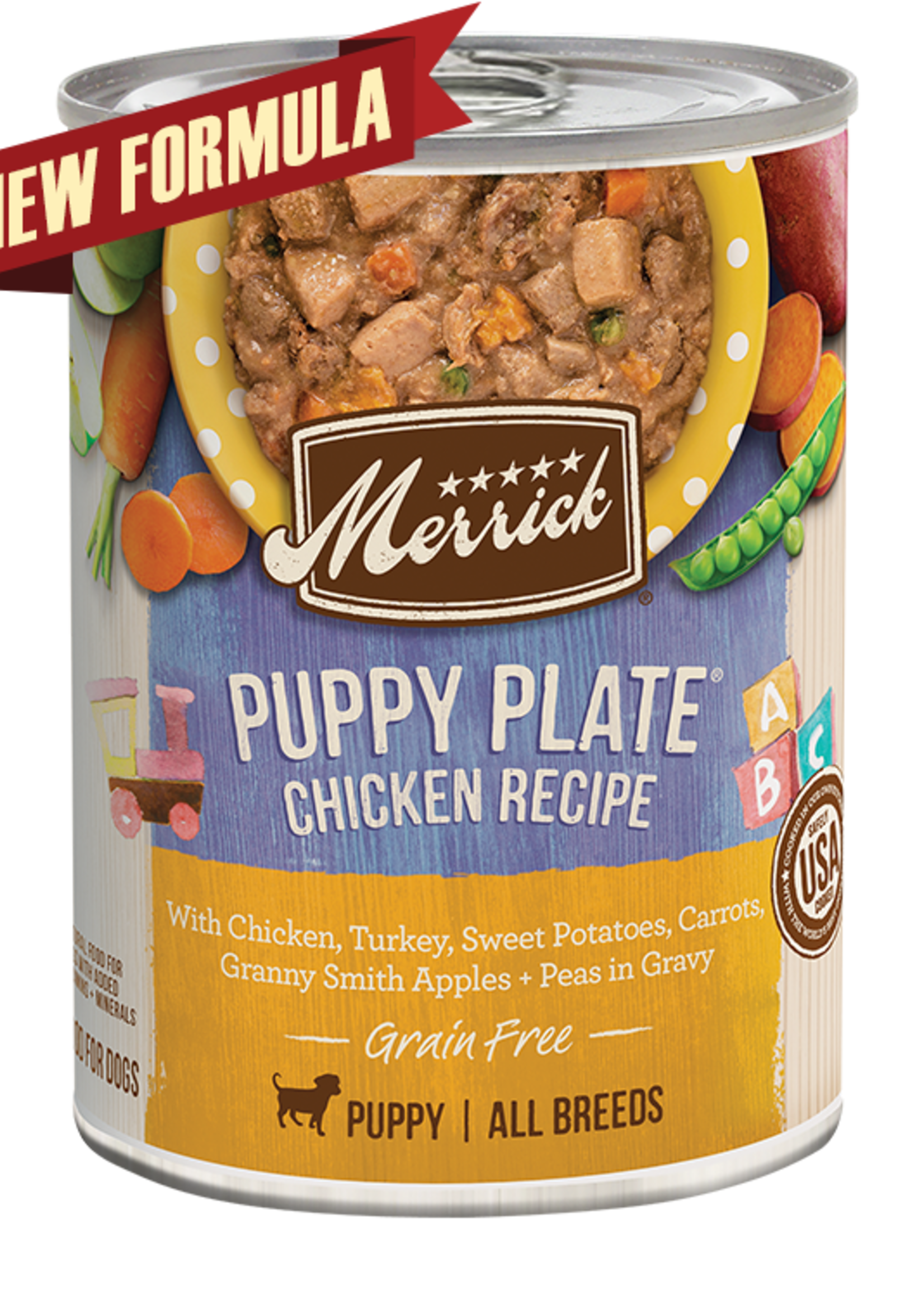 Merrick Merrick Dog Puppy Plate Chicken 12oz