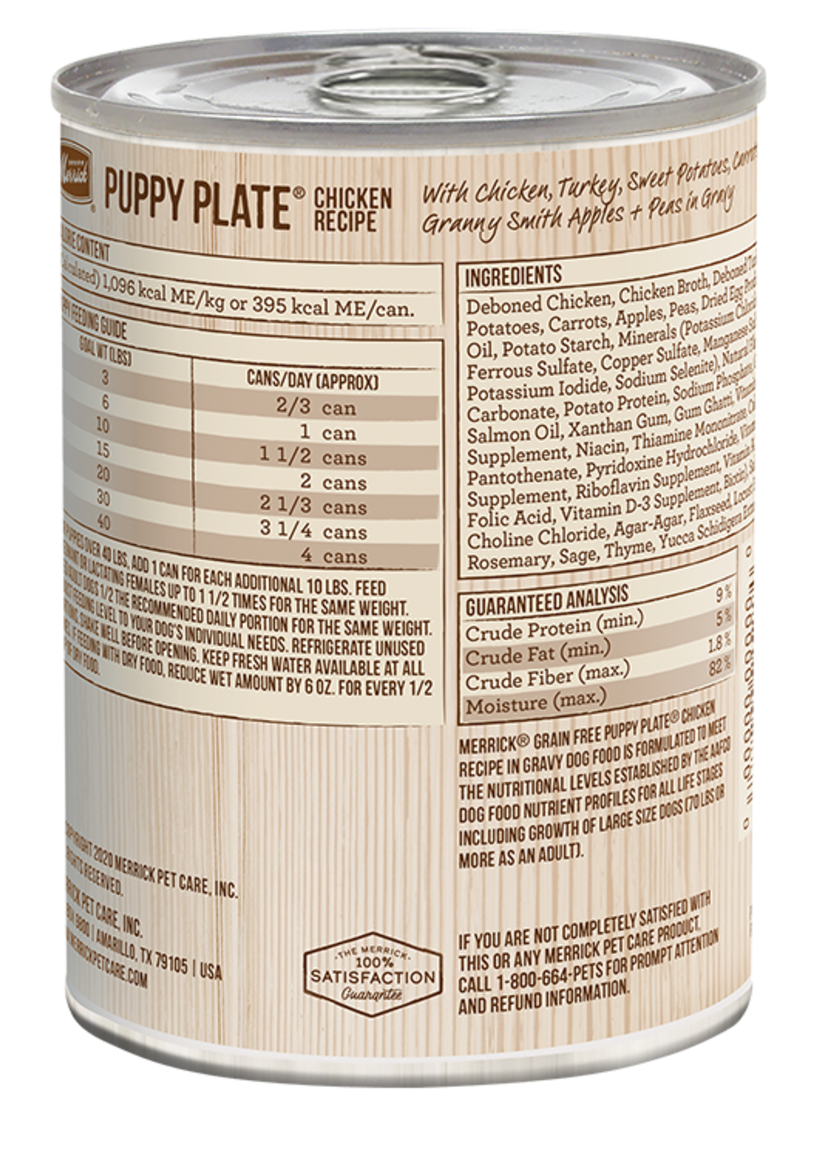 Merrick Merrick Dog Puppy Plate Chicken 12oz