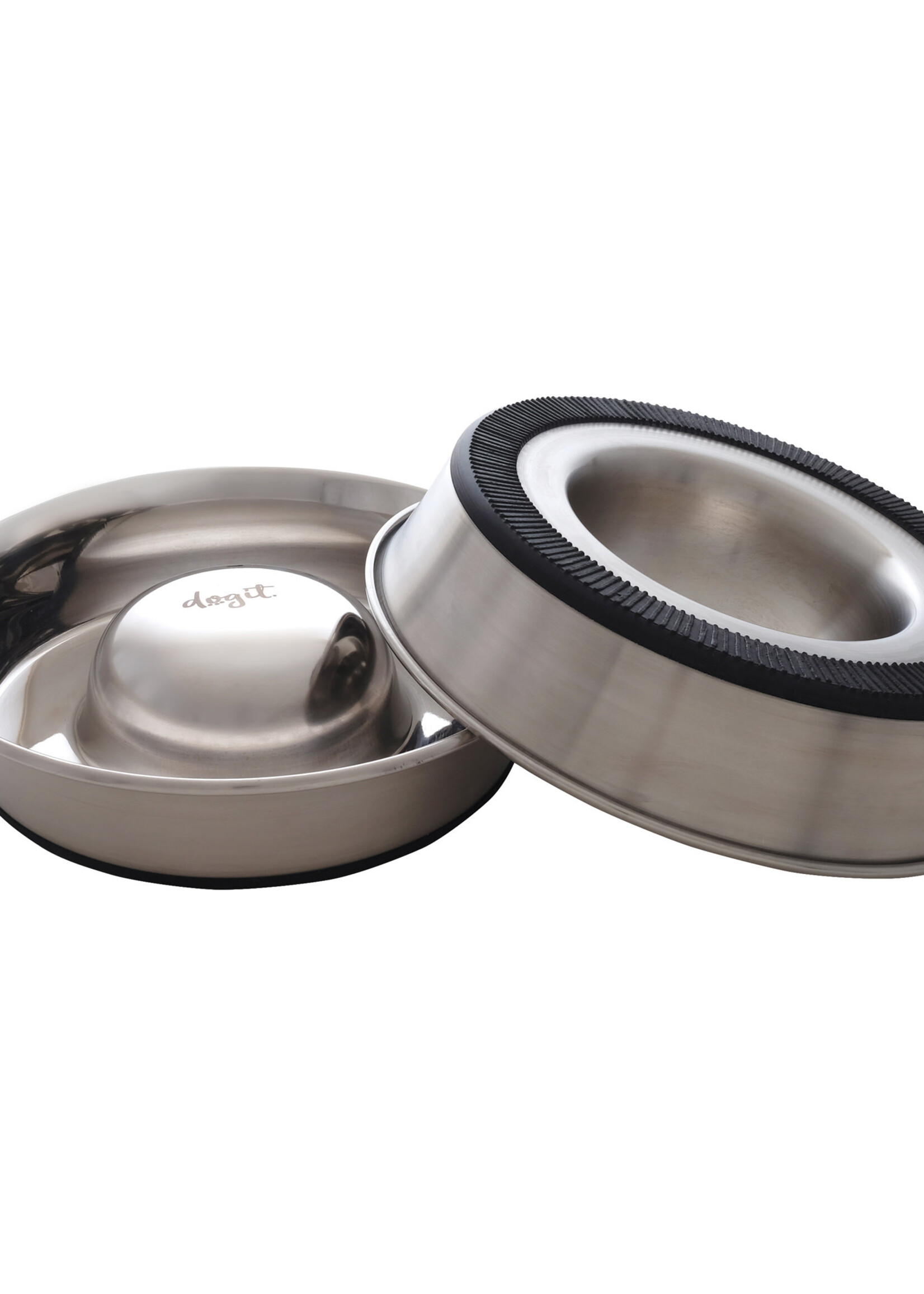 DO - Dogit Dogit Stainless Steel Non-Skid Slow Feed Dog Bowl