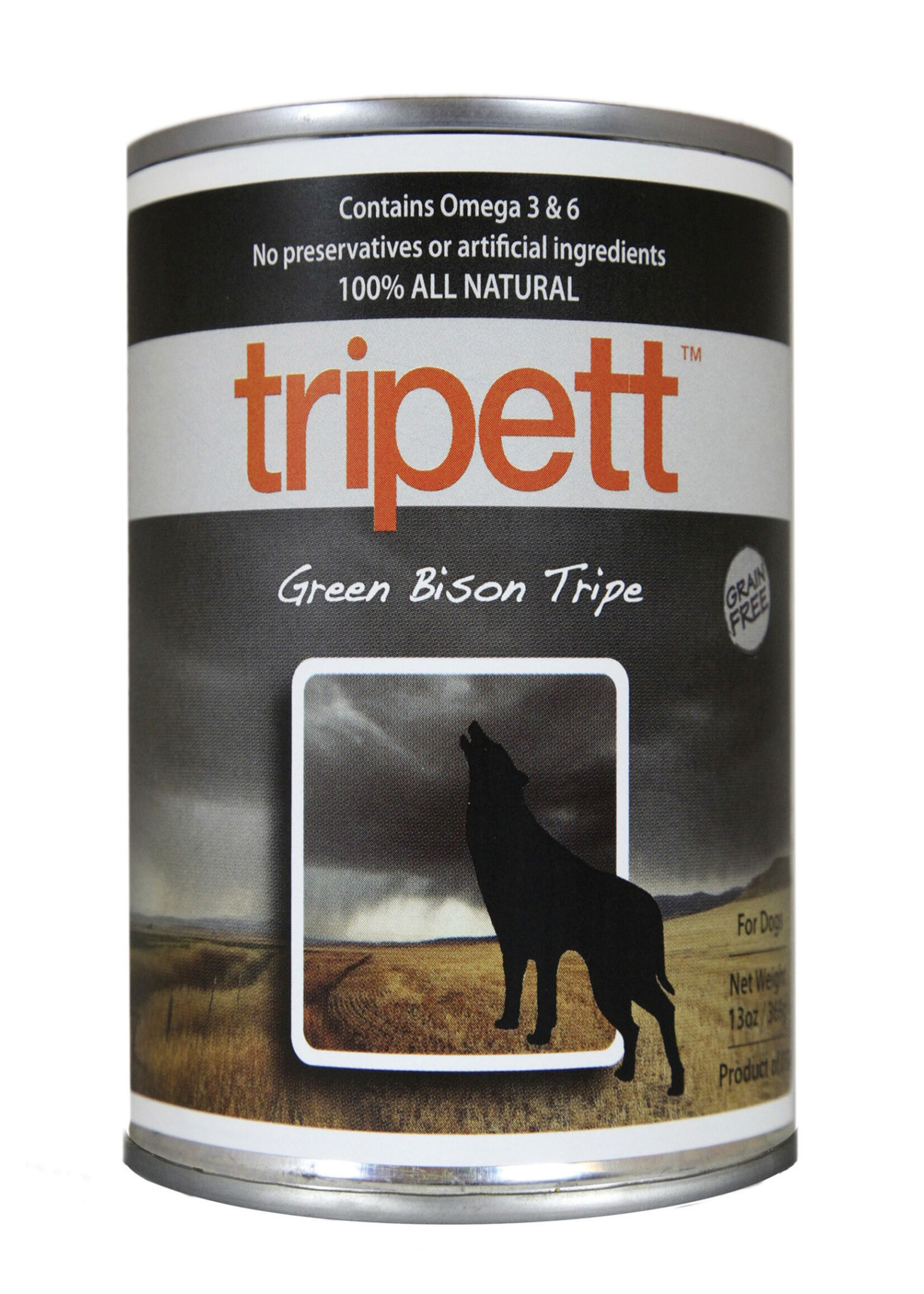 Petkind Tripett Dog Green Bison Tripe 12oz