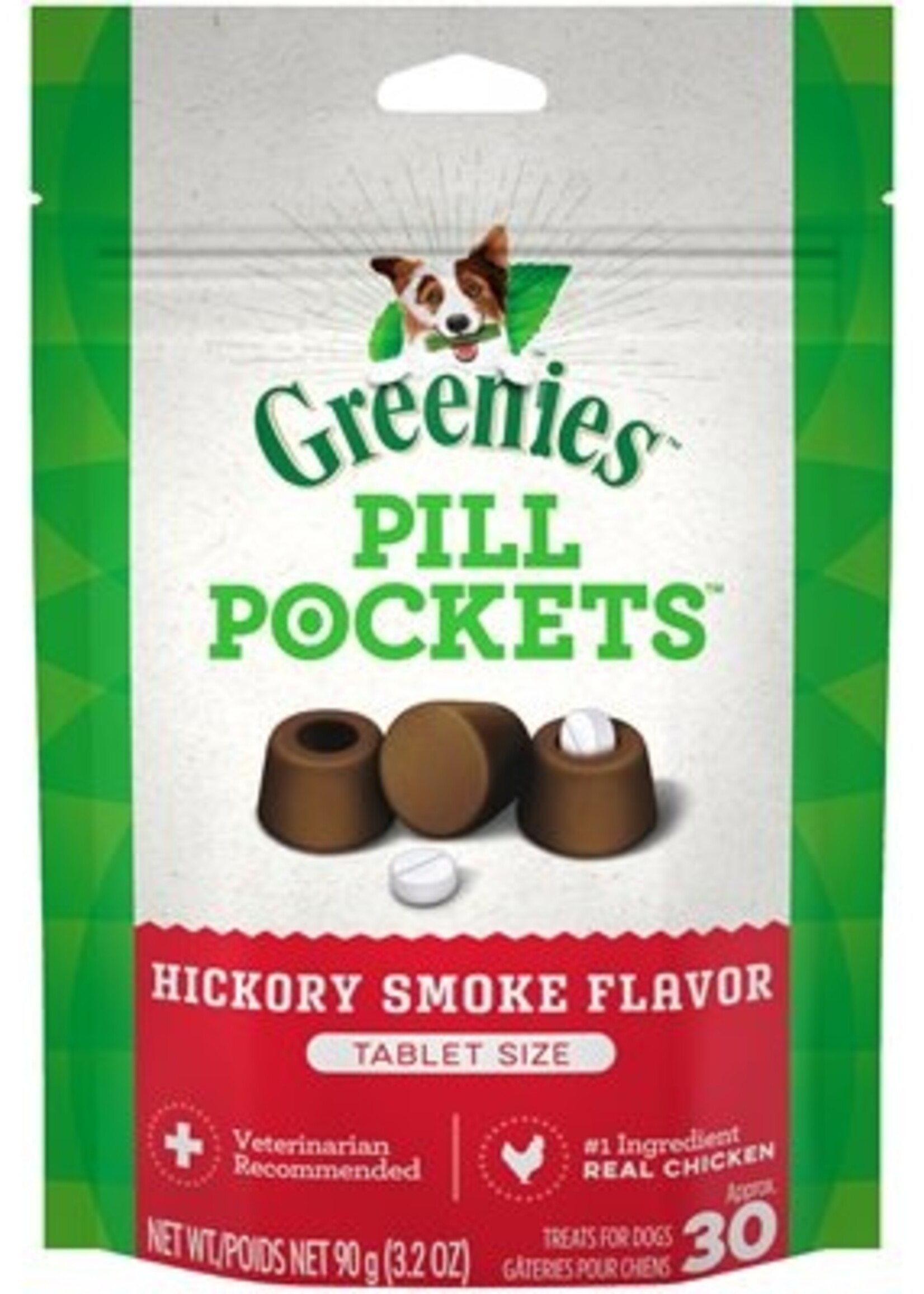 Greenies Greenies Pill Pockets Dog Hickory Smoke 3.2oz Tablet