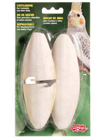 LW - Living World Living World Cuttlebone with Holder - Large - 15 - 18 cm (6in - 7in) - Twinpack