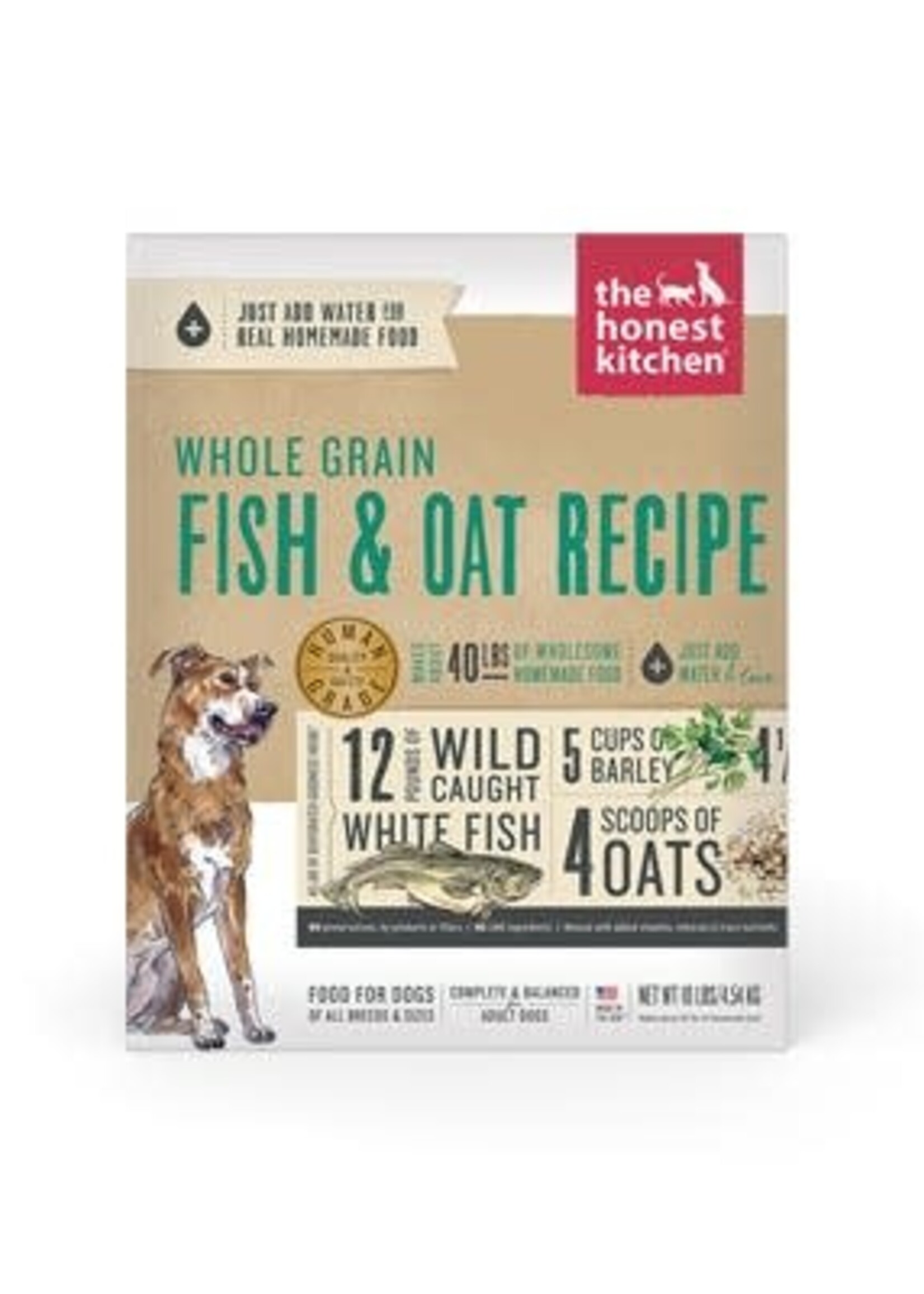 The Honest Kitchen THK Whole Grain Fish & Oats 10lb