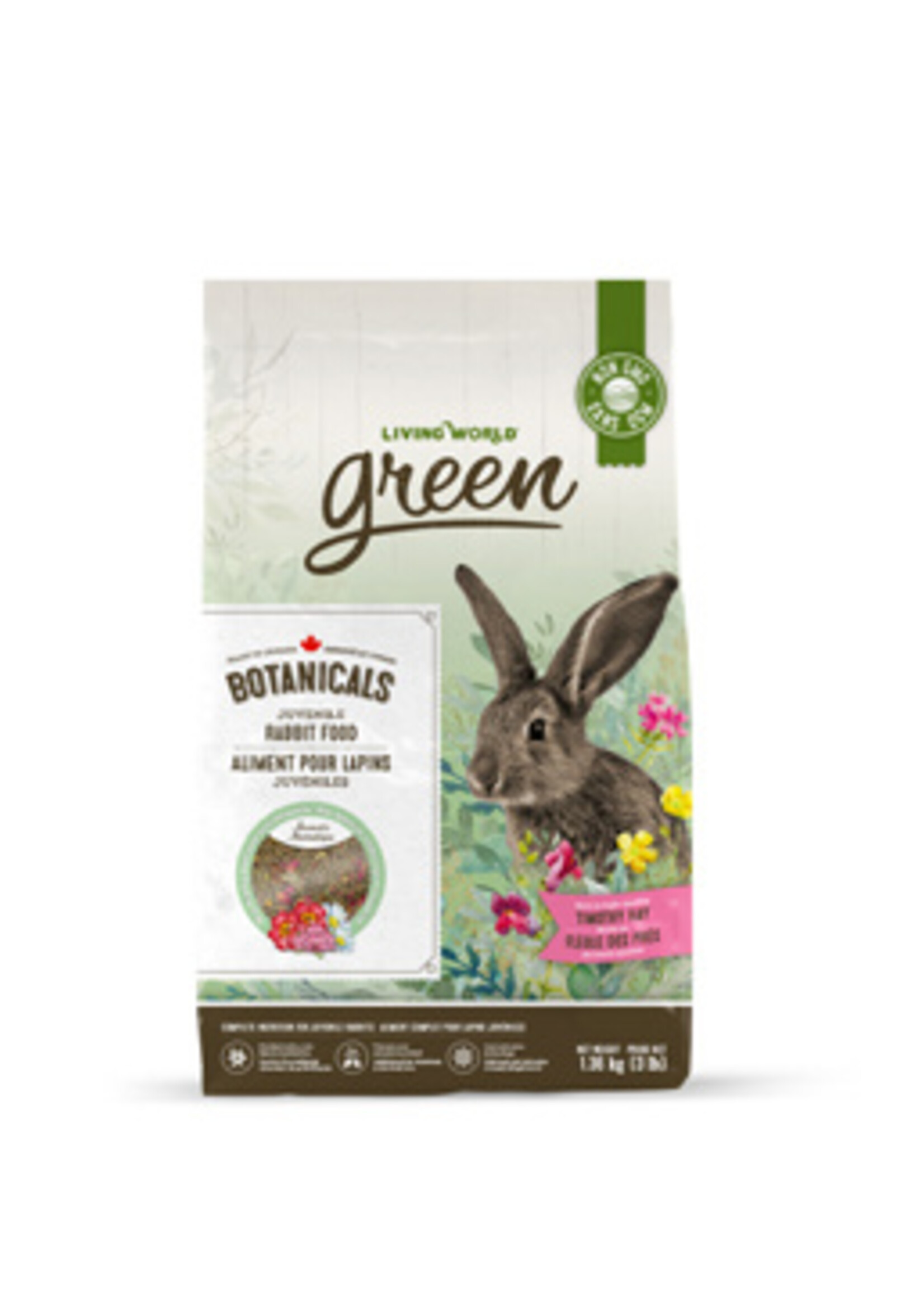 LW - Living World Living World Green Botanicals Juvenile Rabbit Food - 1.36 kg (3 lbs)