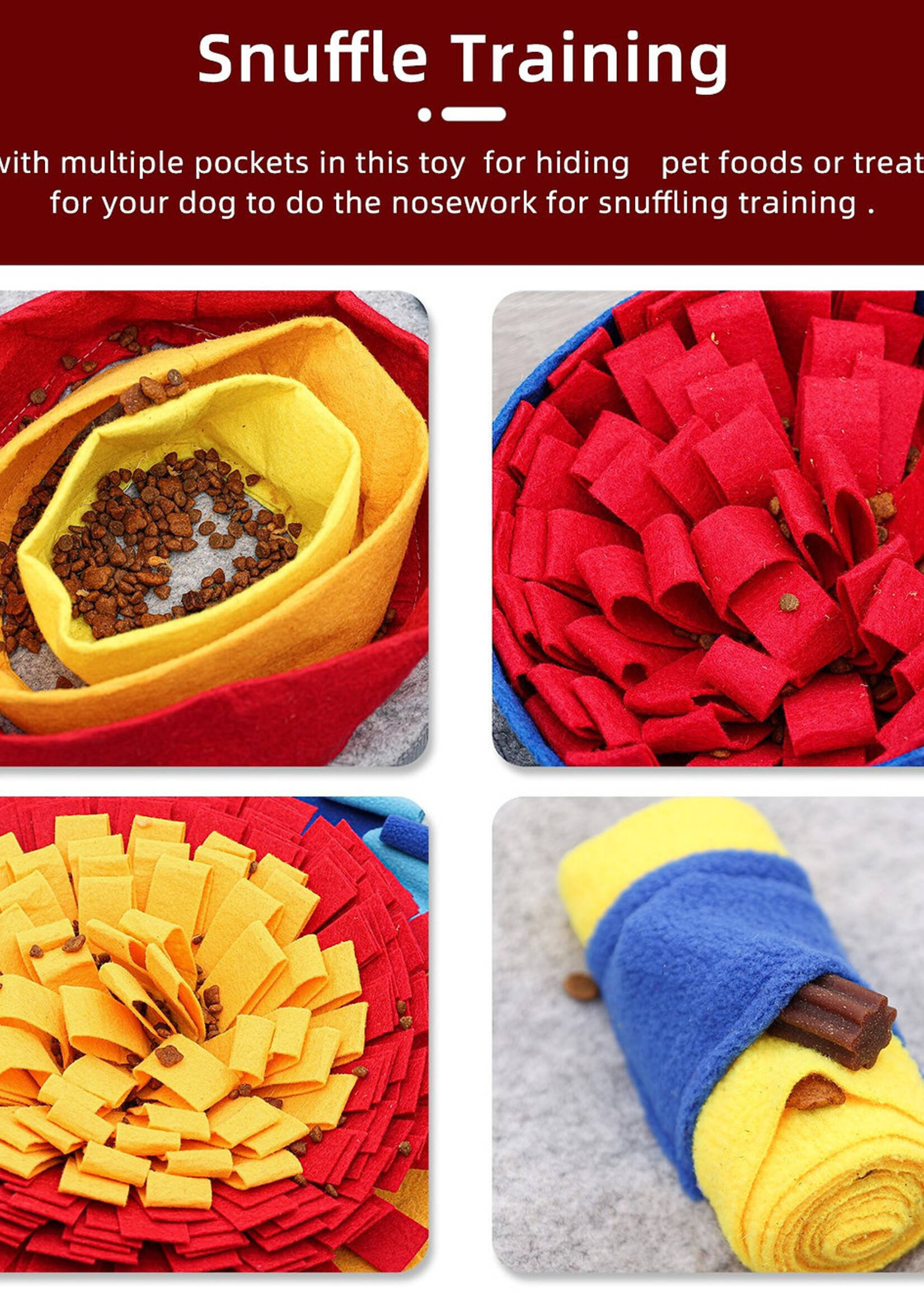 PAWZNDOGZ SNUFFLE MAT CHALLENGER BONE RED LEVEL 4