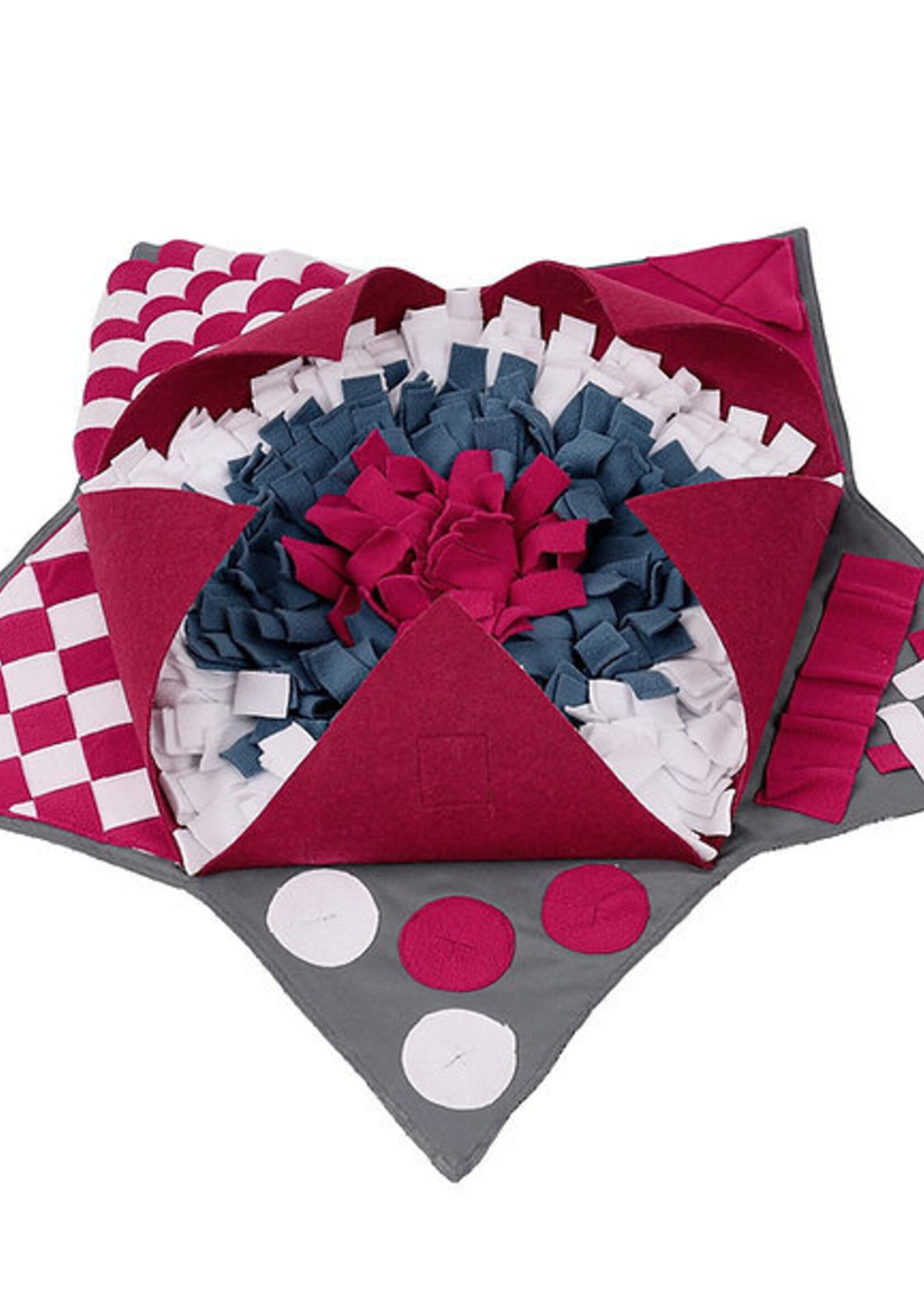PAWZNDOGZ SNUFFLE MAT STAR RED