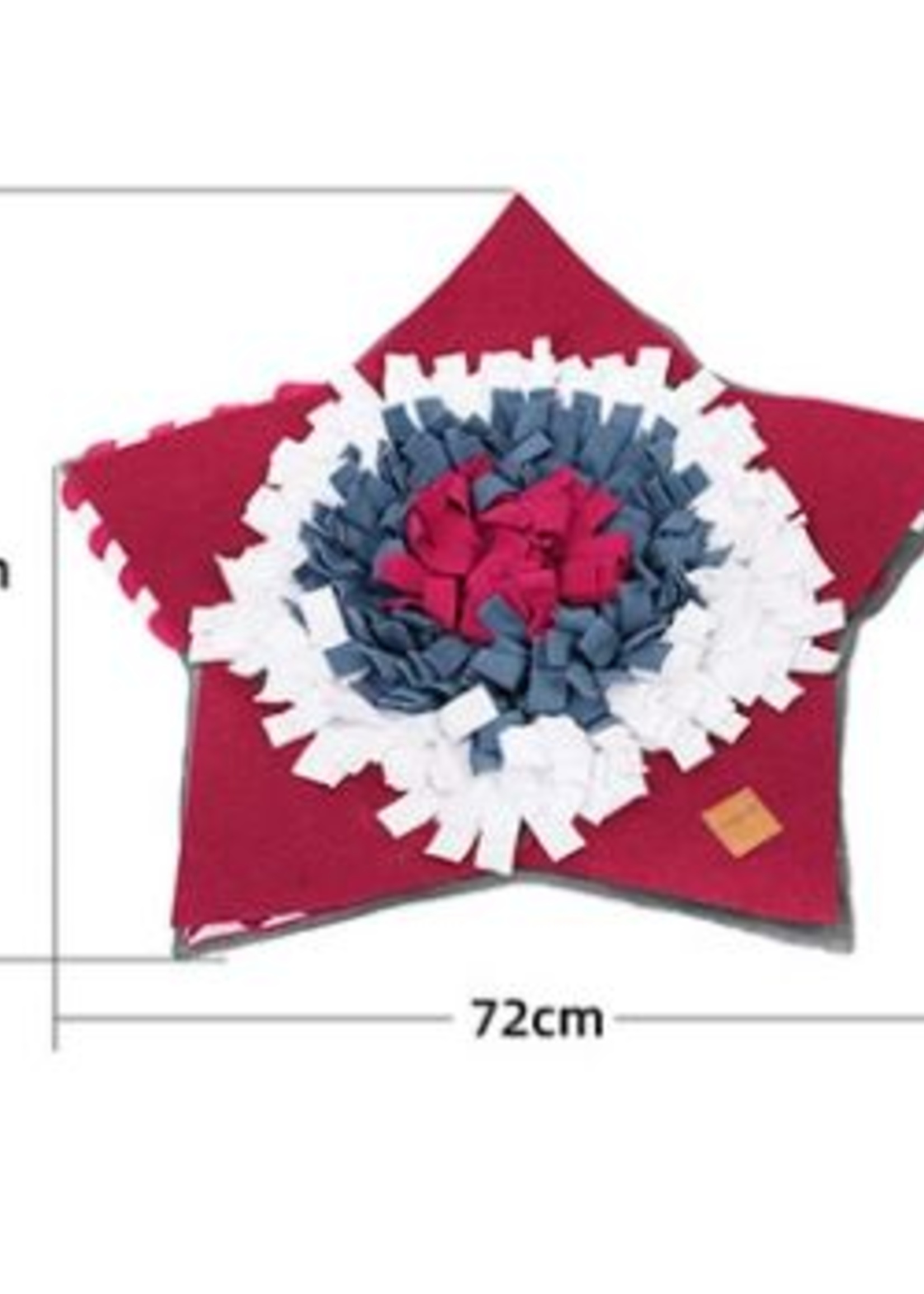 PAWZNDOGZ SNUFFLE MAT STAR RED