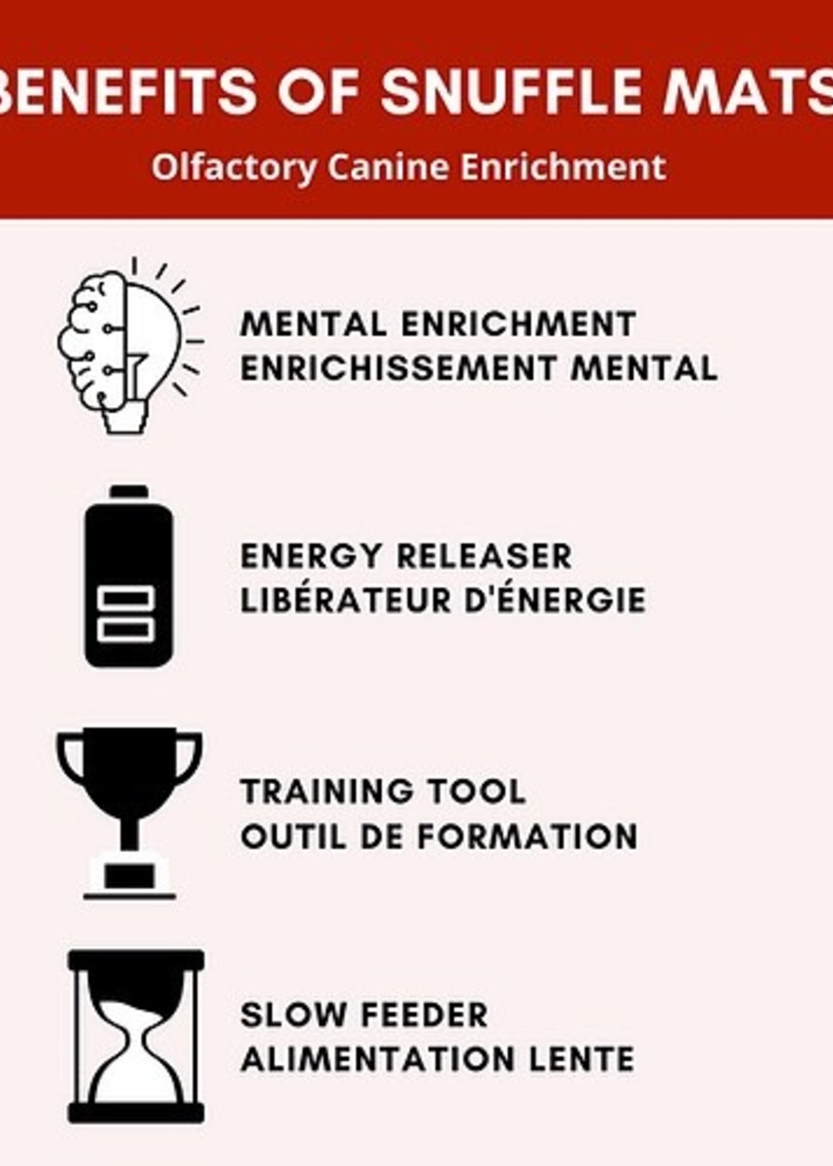 PAWZNDOGZ SNUFFLE MAT STAR RED