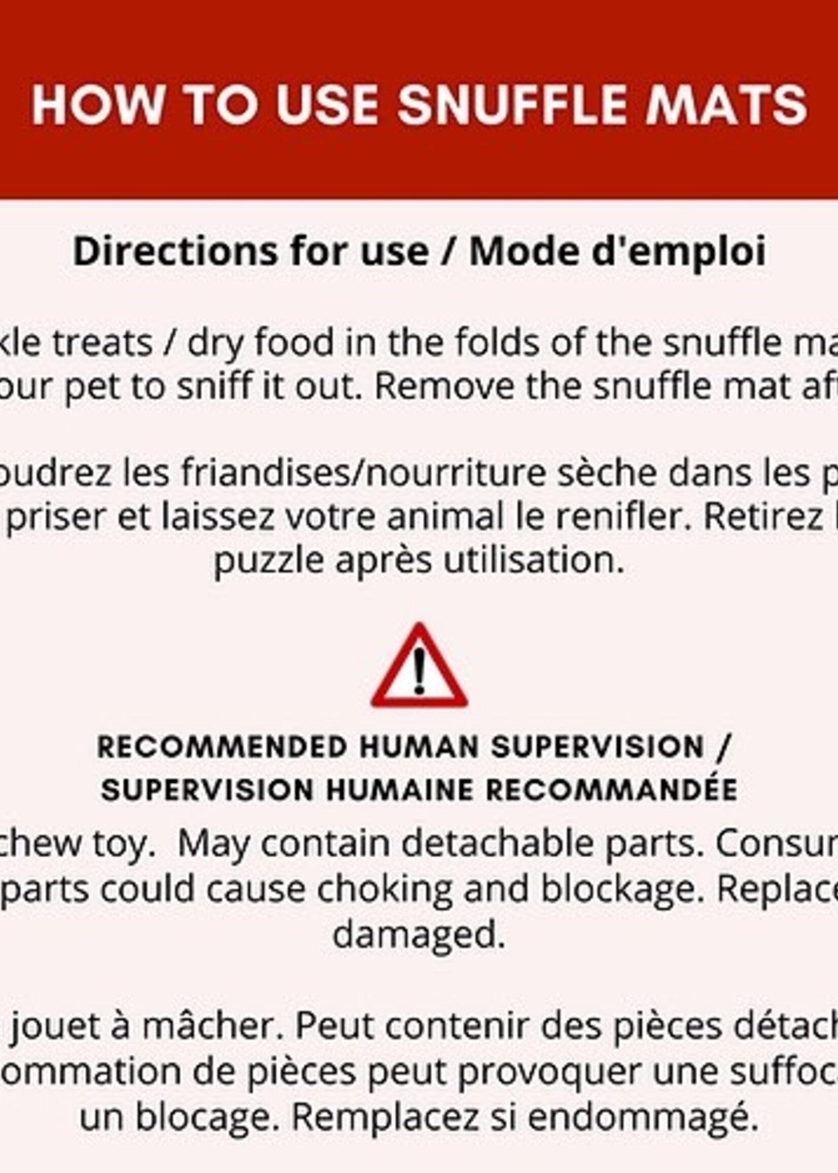 PAWZNDOGZ SNUFFLE MAT STAR RED