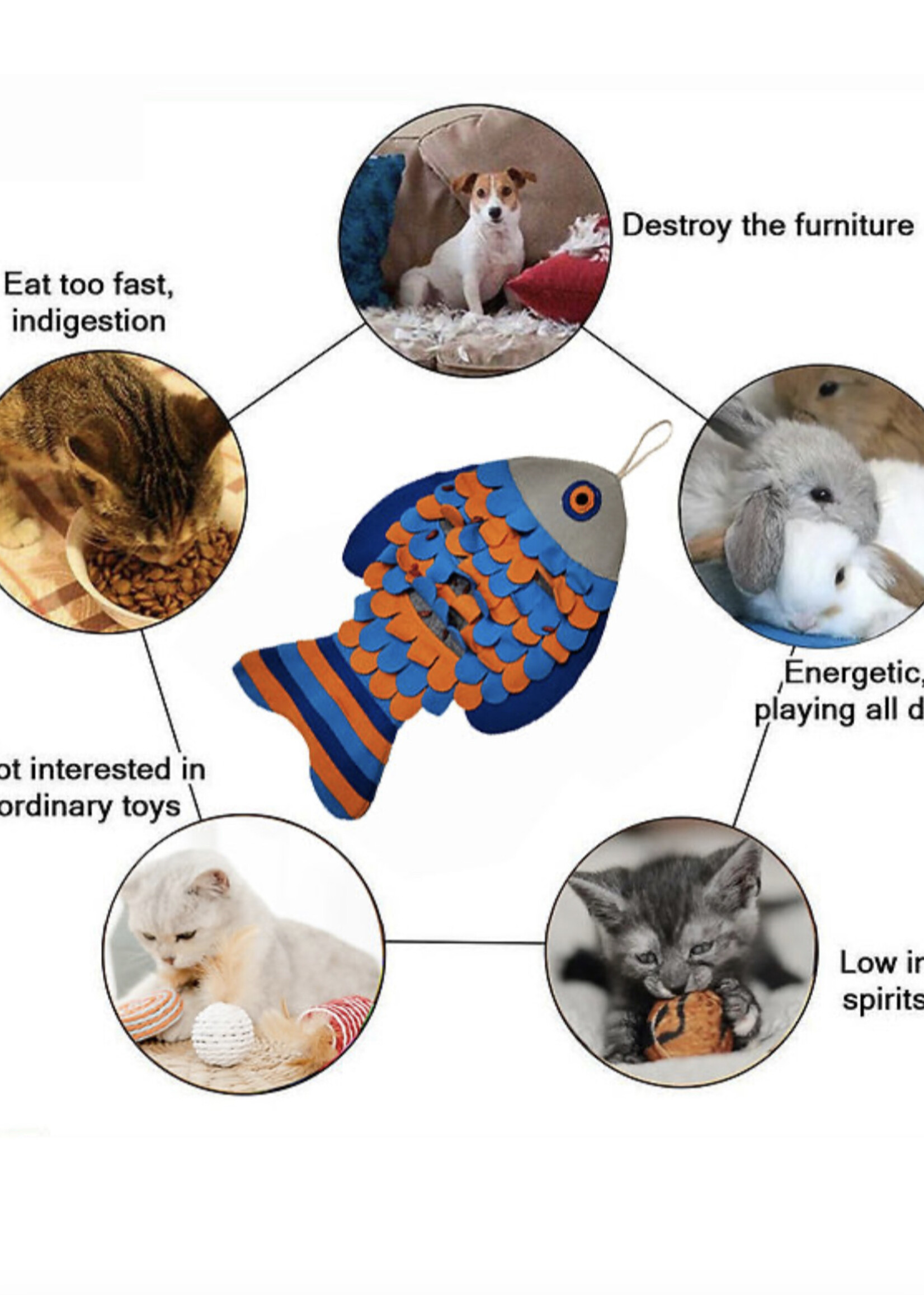 PAWZNDOGZ SNUFFLE MAT FISHY AFFAIR LVL 1
