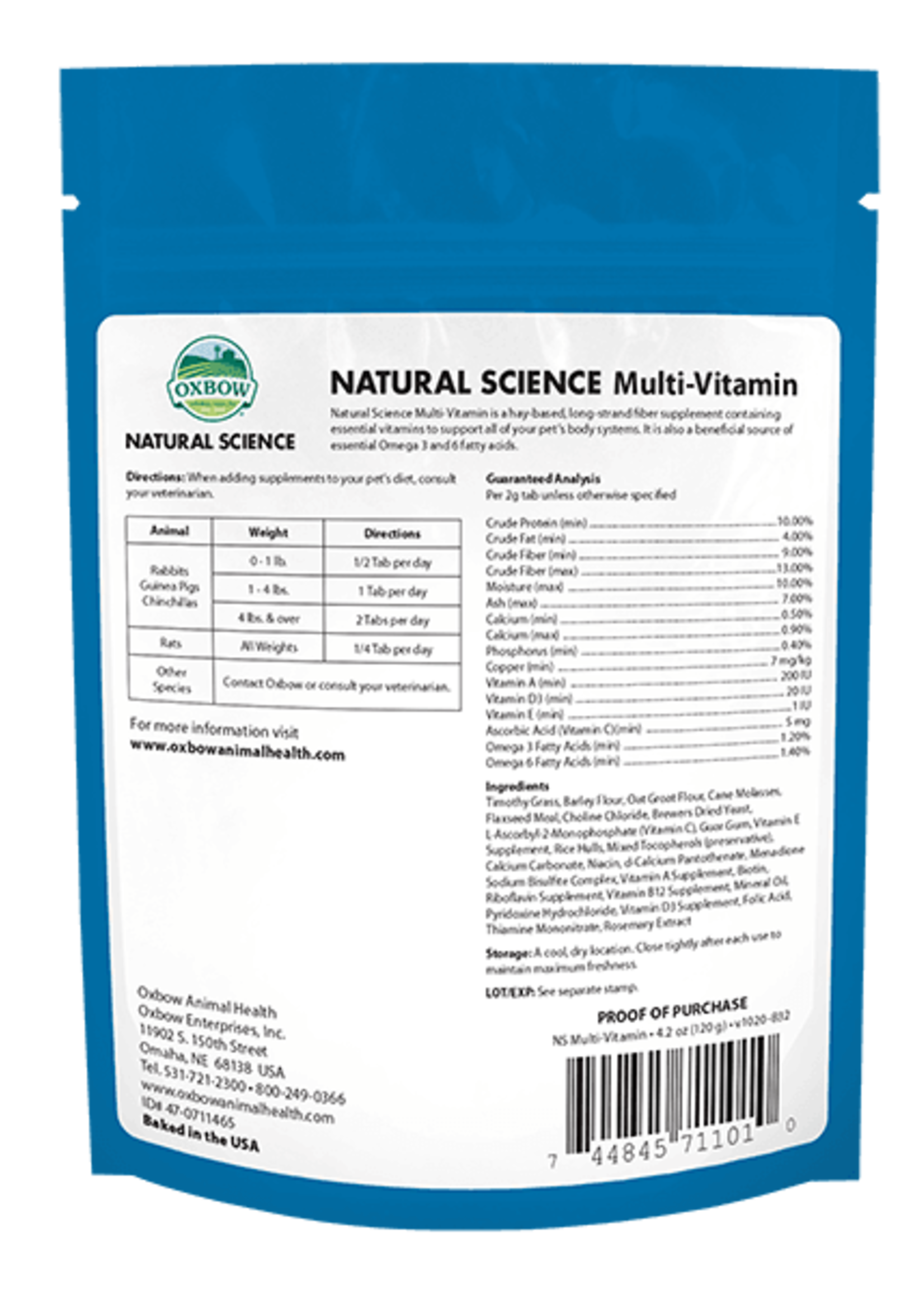 Oxbow Oxbow Natural Science Multi-Vitamin